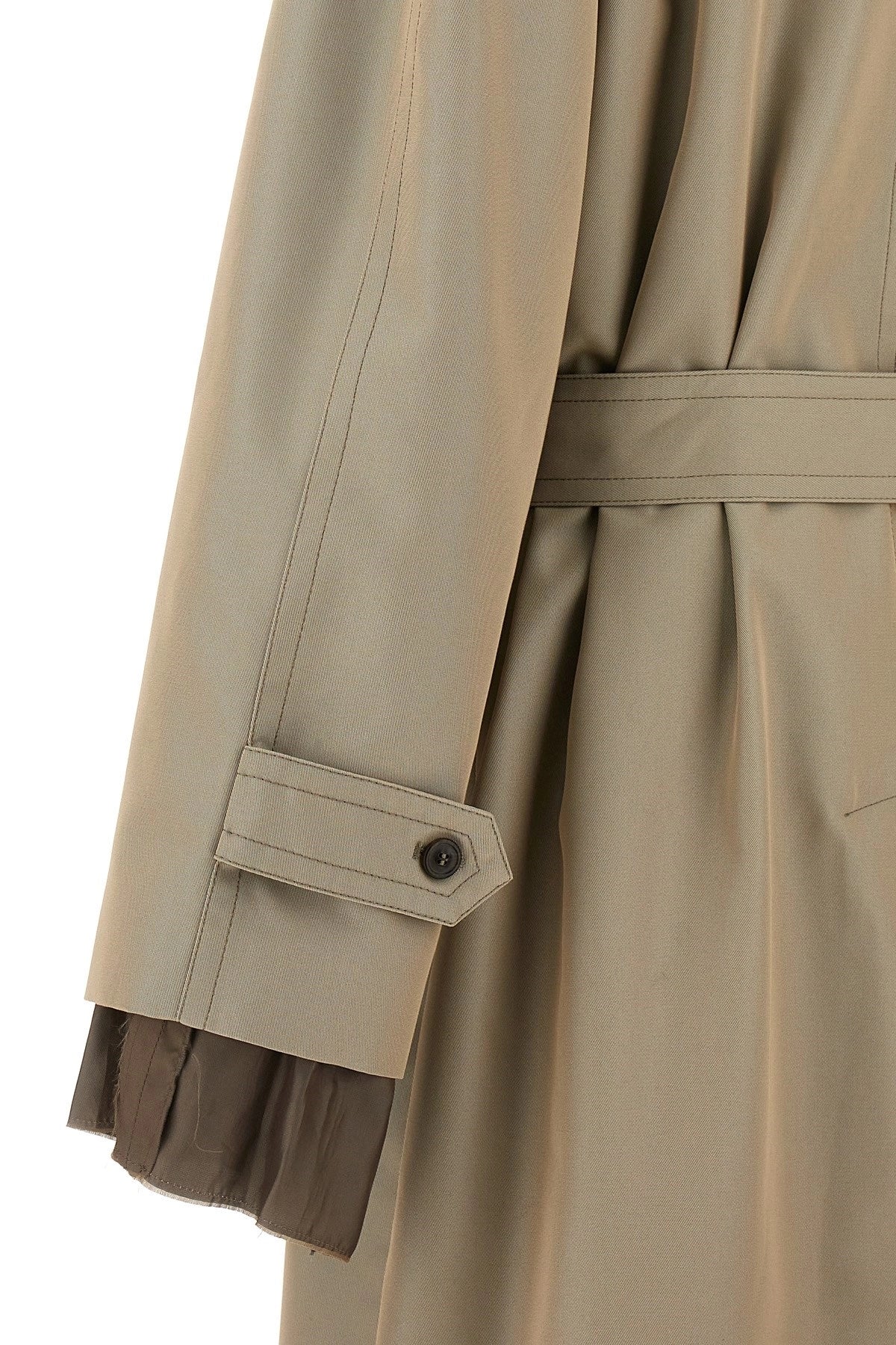 Maison Margiela Men Long Single-Breasted Trench Coat MAISON MARGIELA