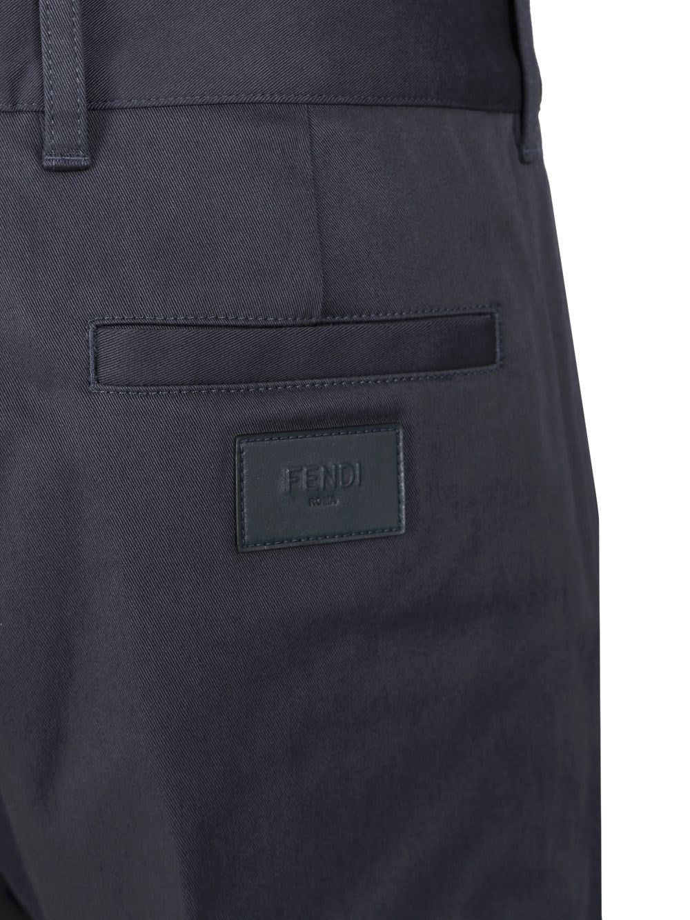 Fendi Men Gabardine Cigarette Trousers FENDI