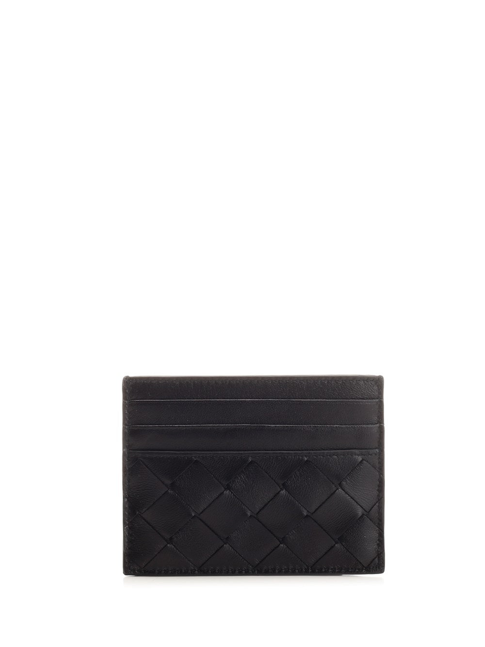 Bottega Veneta Women Black "Intreccio" Card Holder BOTTEGA VENETA