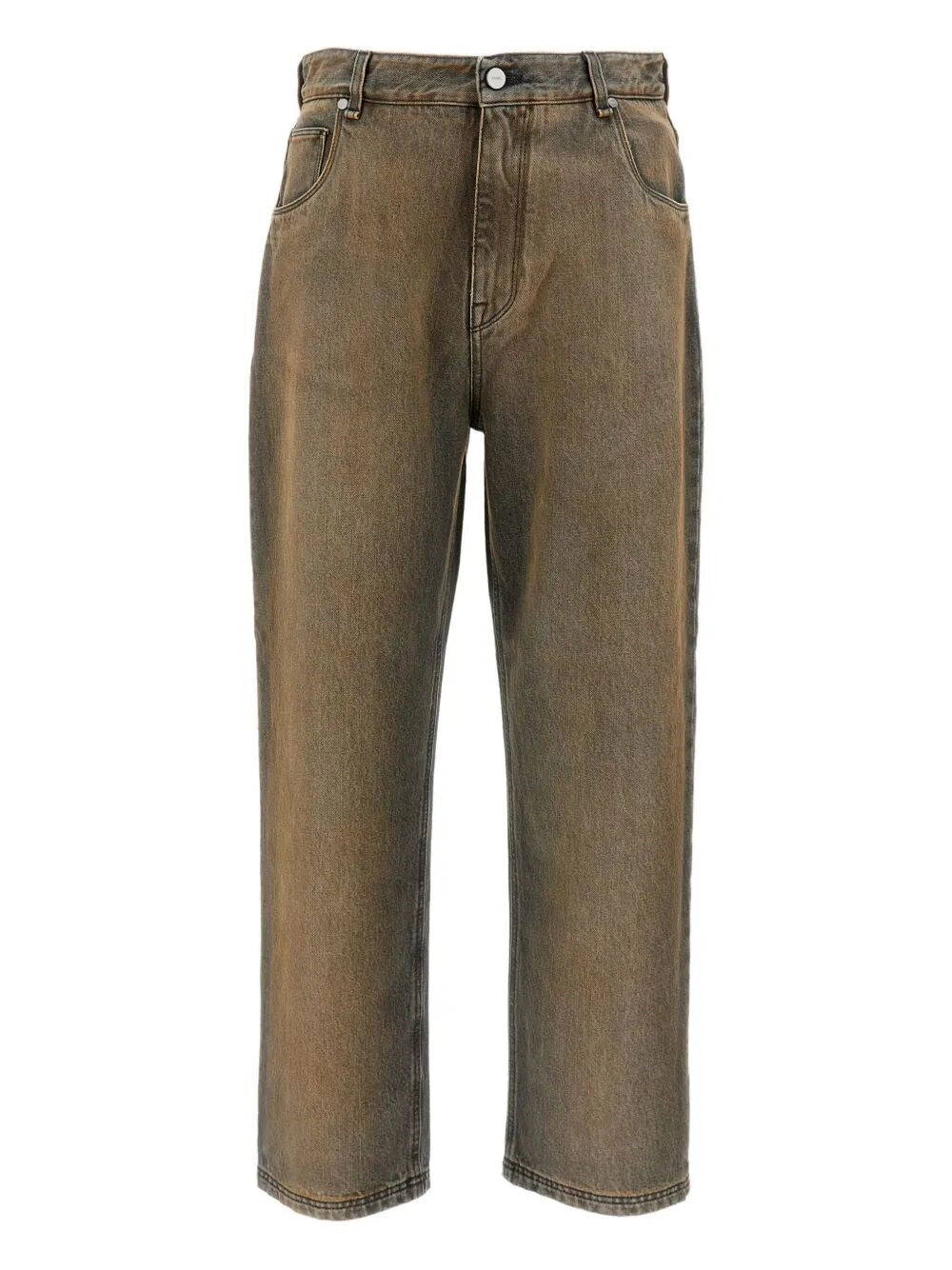 Fendi Men `Marble Overdye` Denim Pants FENDI
