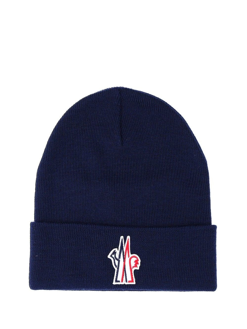 Moncler Grenoble Men Logo-Branded Wool Beanie MONCLER GRENOBLE