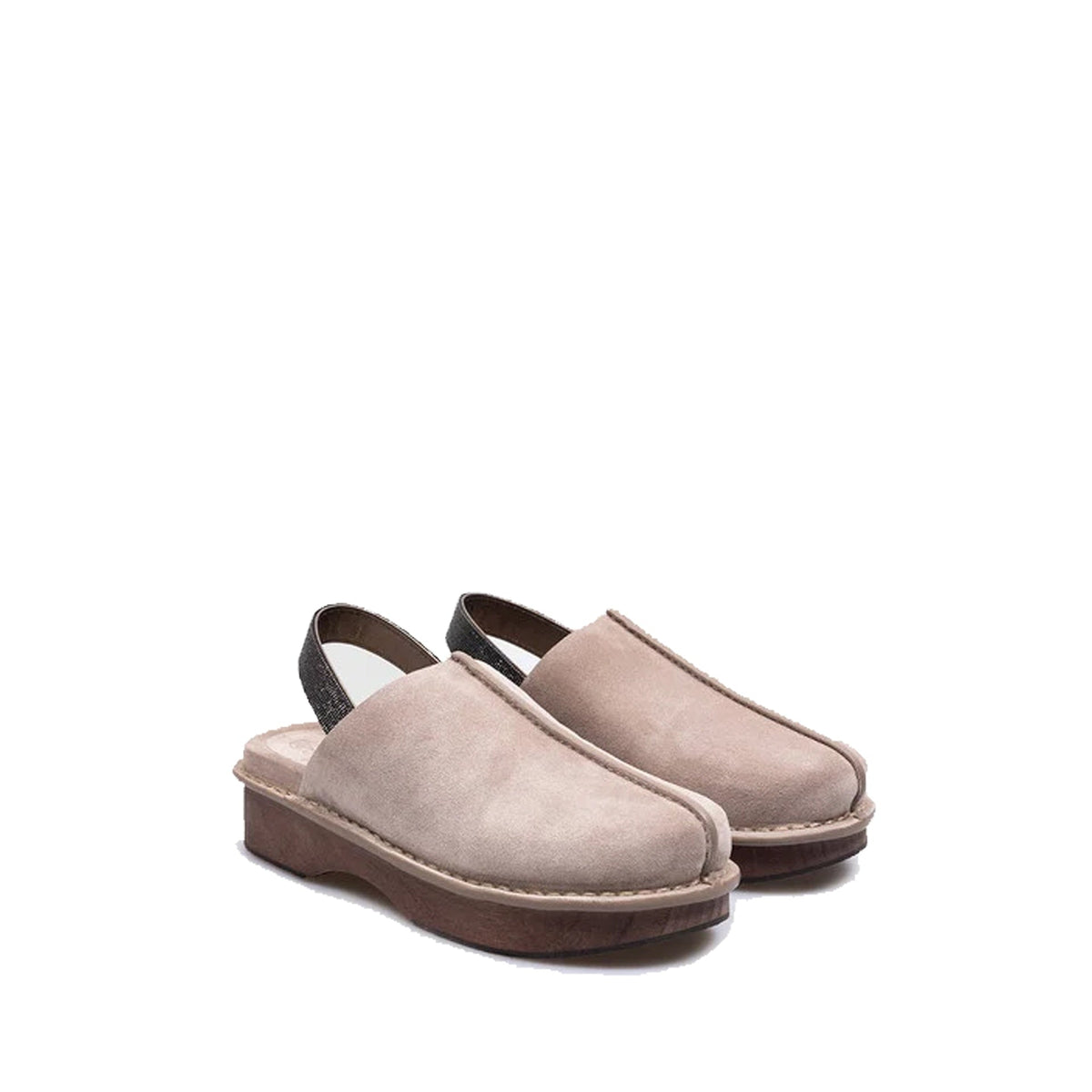 Brunello Cucinelli Suede Clogs Mules Women BRUNELLO CUCINELLI