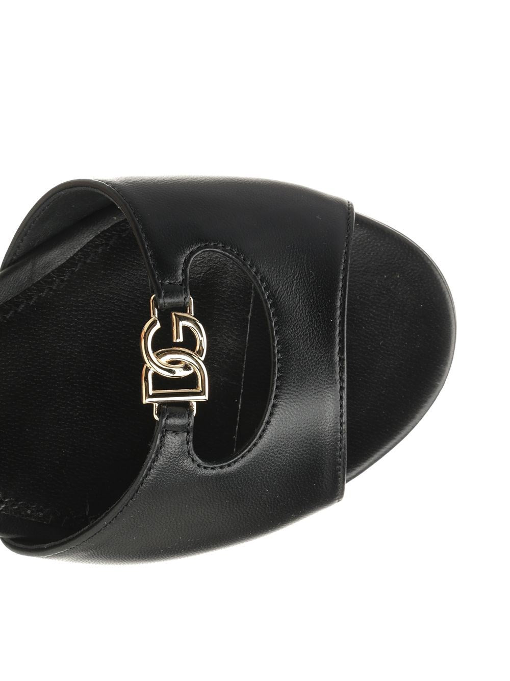 Dolce & Gabbana Women Leather Slides DOLCE & GABBANA
