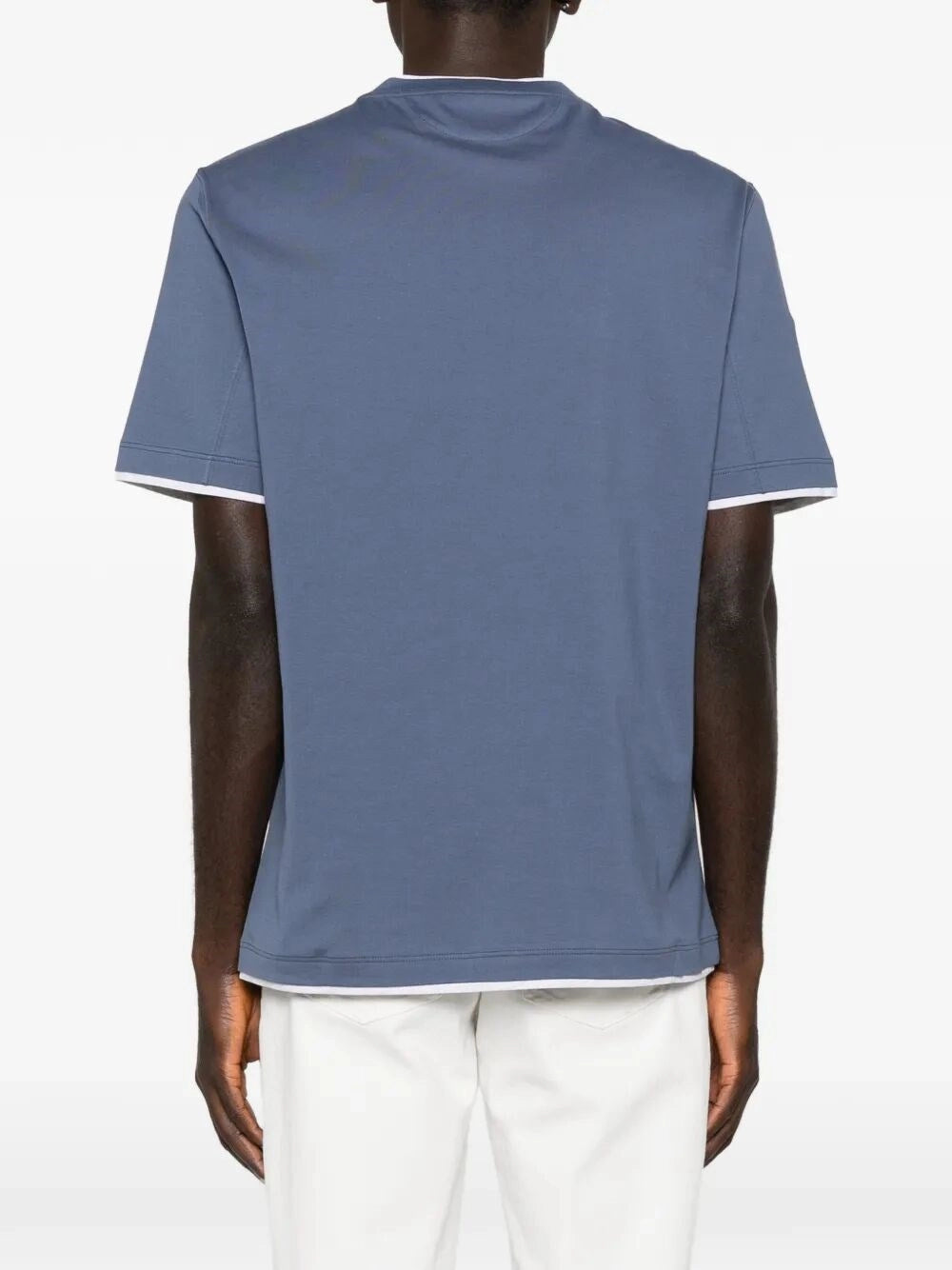 Brunello Cucinelli Men T-Shirt With Faux-Layering BRUNELLO CUCINELLI