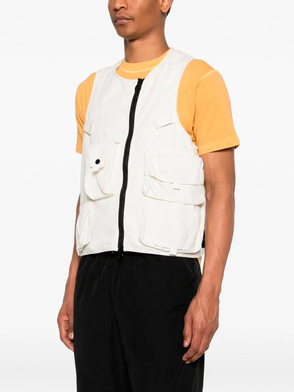 Stone Island Men Cotton Nylon Micro Ripstop Vest STONE ISLAND