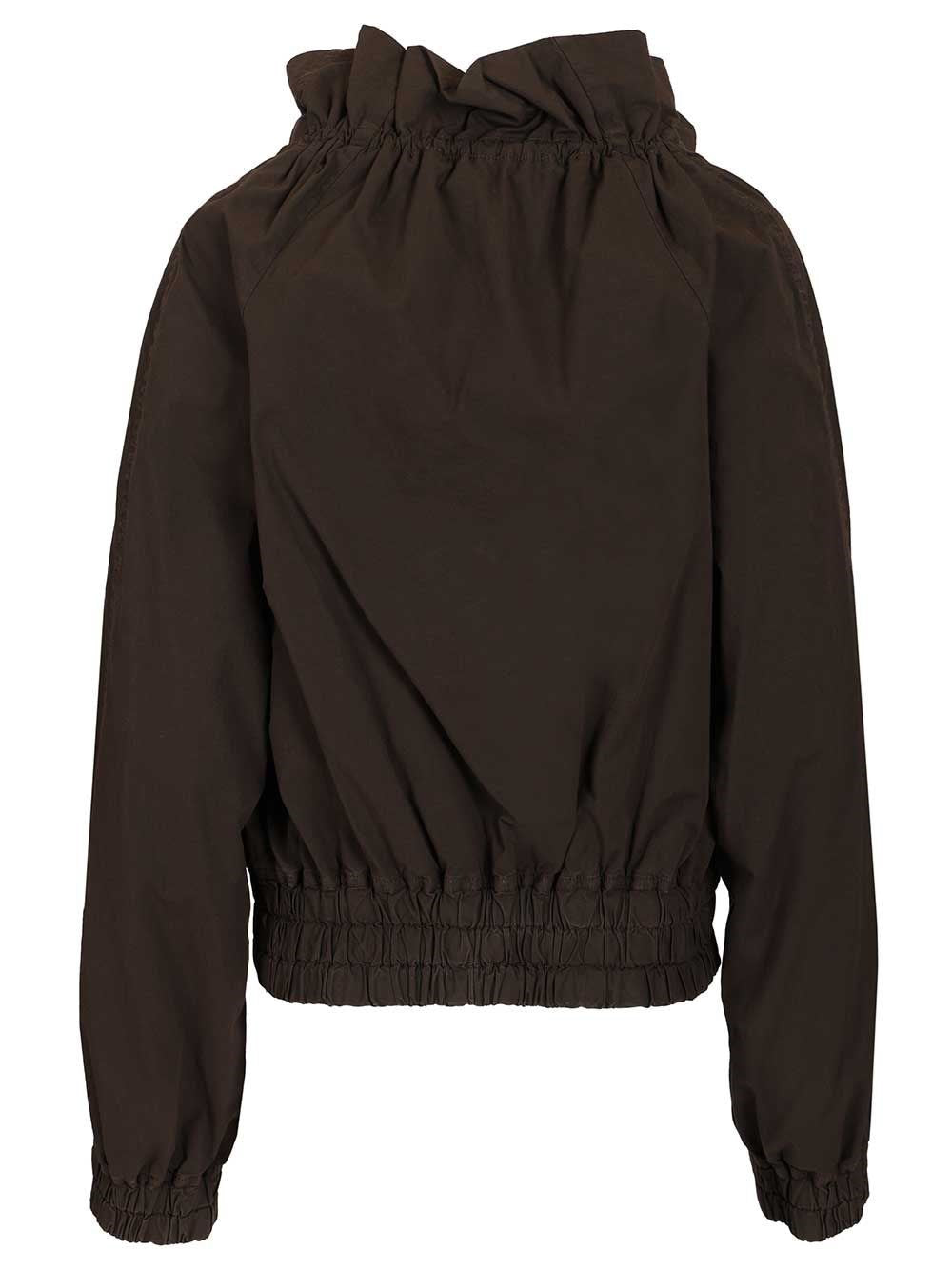 Dries Van Noten Women Cotton Blend Ruffled Jacket DRIES VAN NOTEN