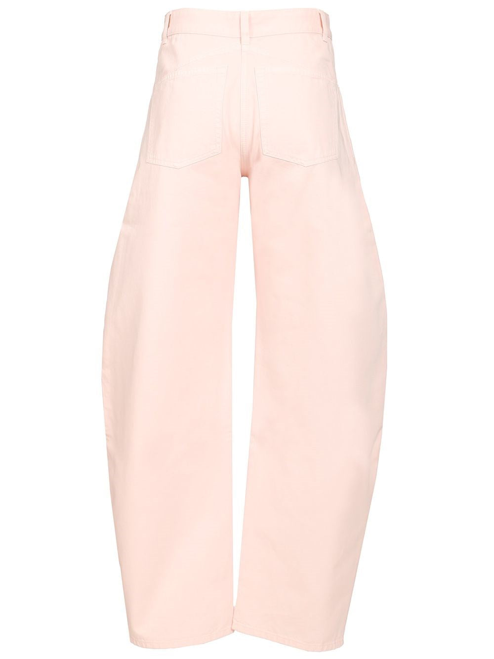 Alaïa Women Curved Dyed Denim Jeans ALAIA