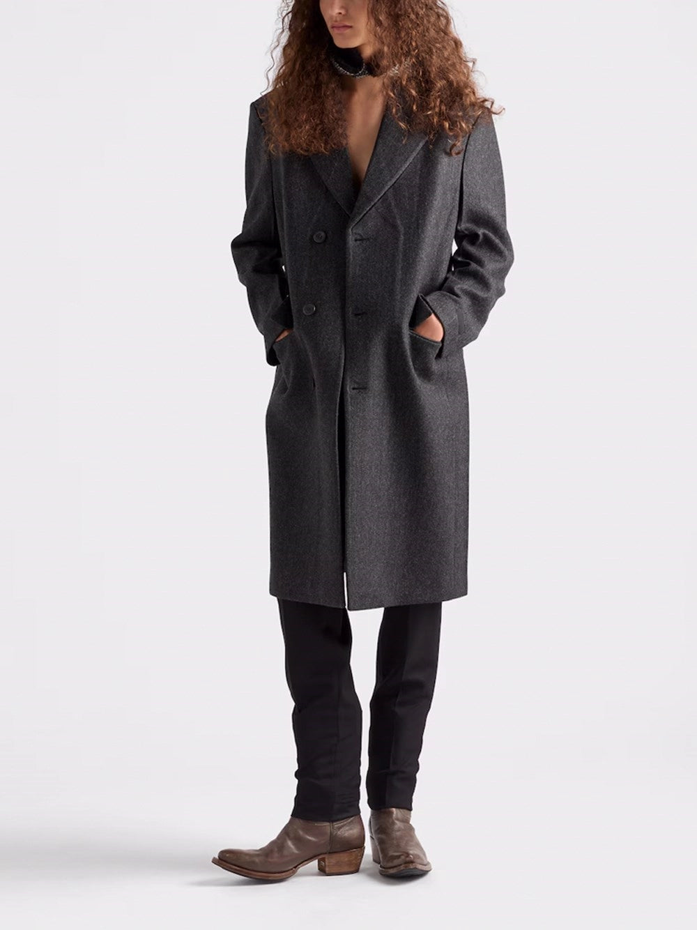 Prada Men Wool Coat PRADA