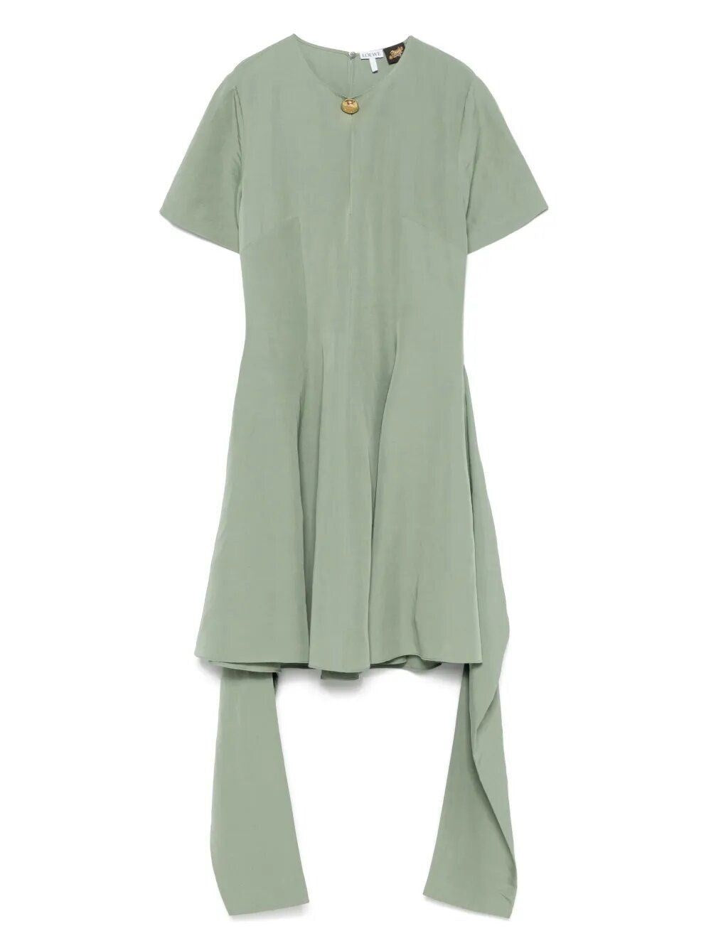 Loewe Paula's Ibiza Women Pebble Dress In Viscose And Linen LOEWE