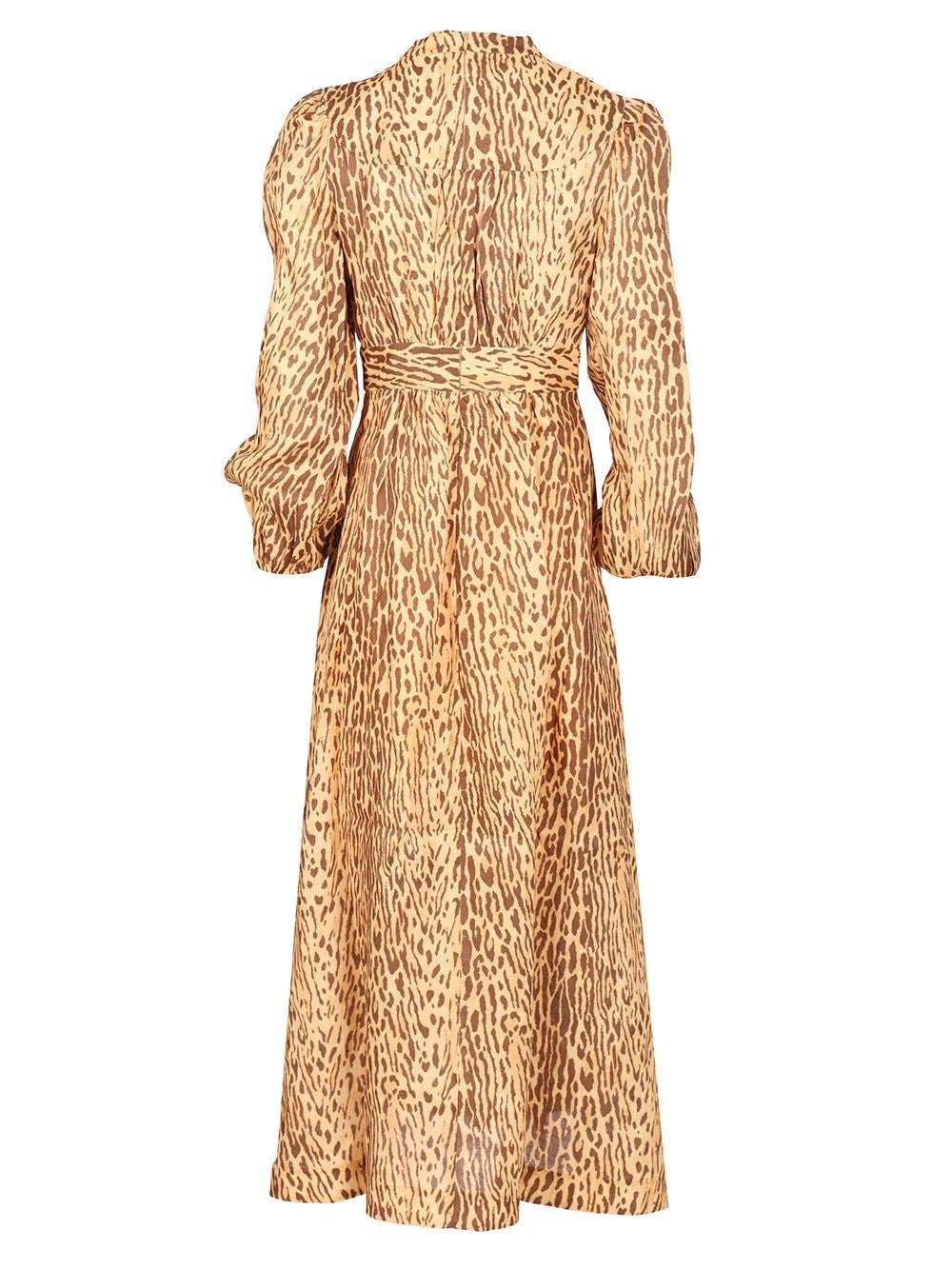 Zimmermann Women Leopard Print Midi Dress ZIMMERMANN