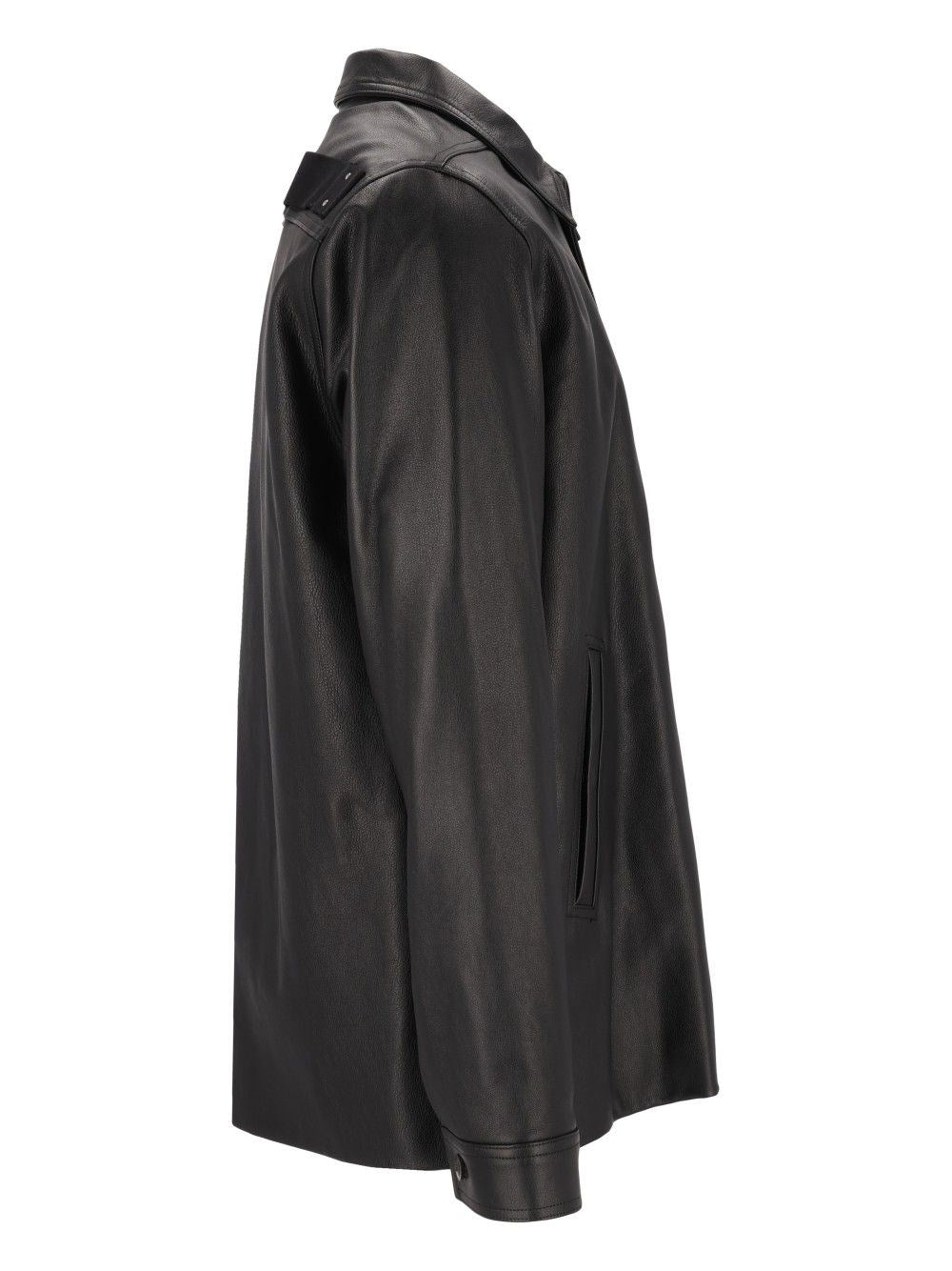 Rick Owens Men Brad Leather Jacket RICK OWENS