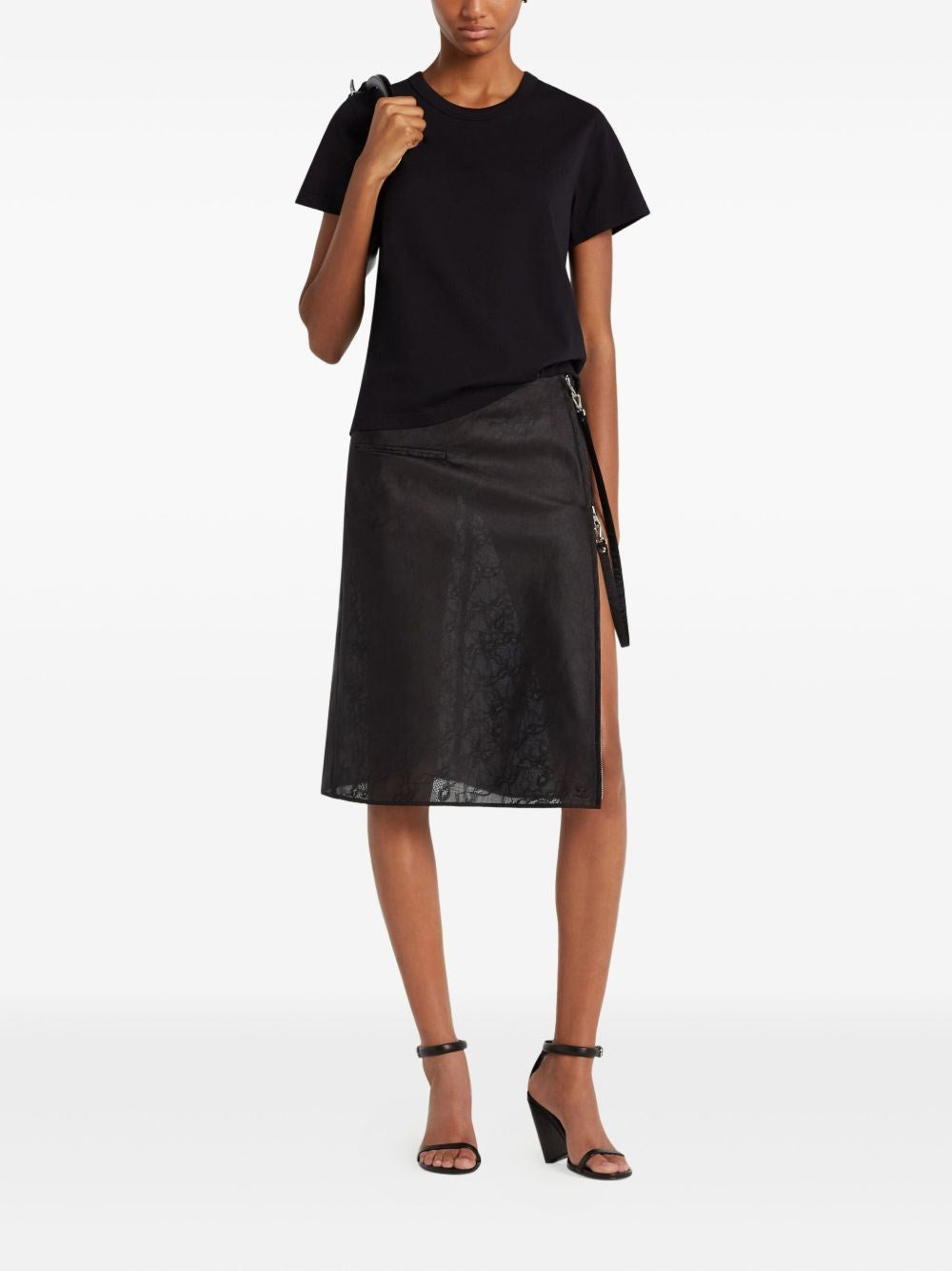 Courreges Women T-Shirt Embroidered Logo COURREGES
