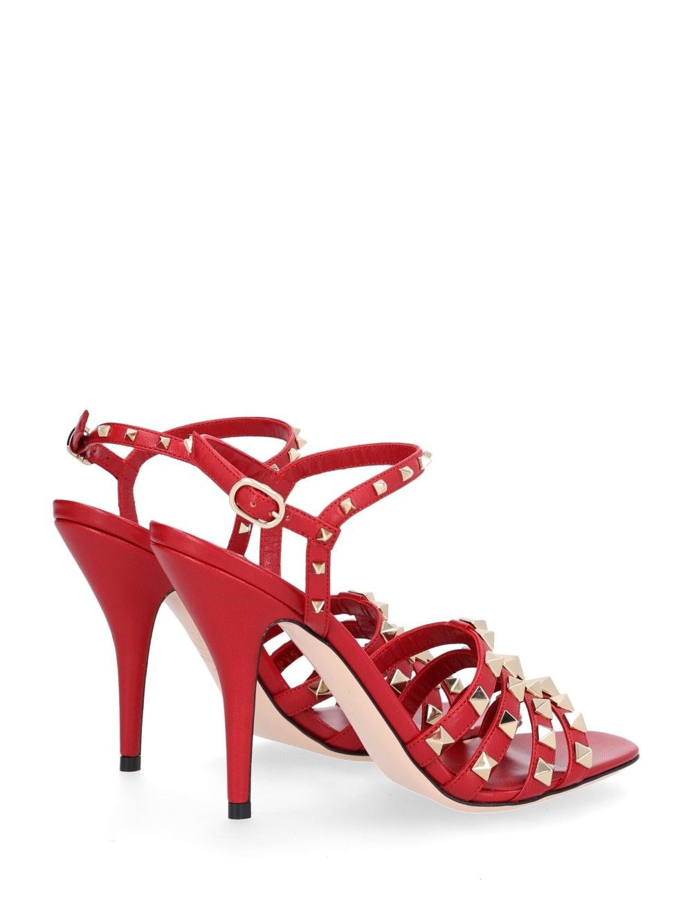 Valentino Garavani Women Rockstud Kidskin Sandal 100Mm VALENTINO GARAVANI