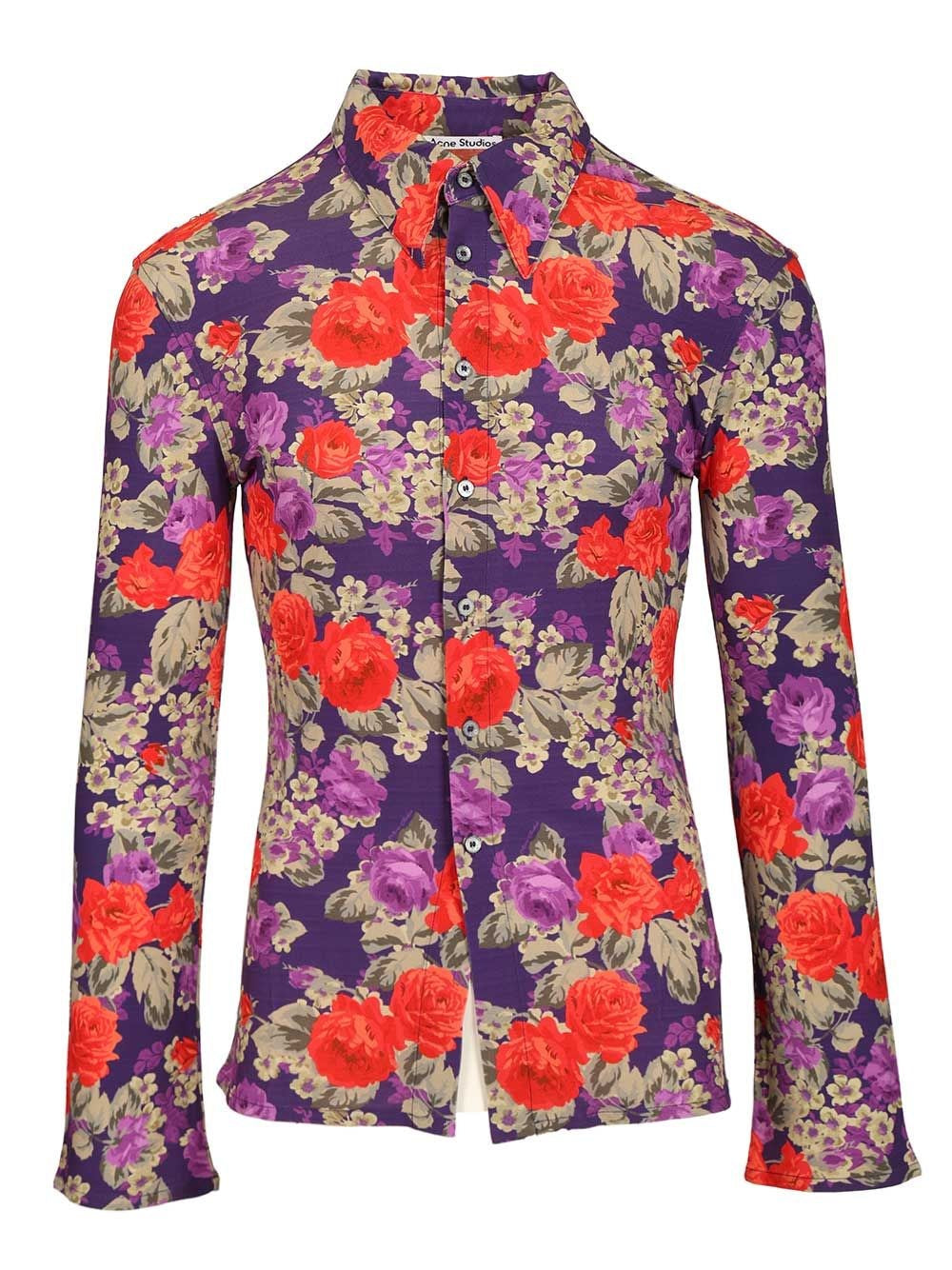 Acne Studios Men Floral Print Shirt ACNE STUDIOS
