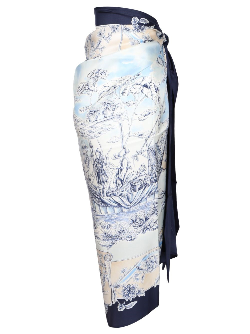 Ferragamo Women Pareo With "Travel" Print FERRAGAMO