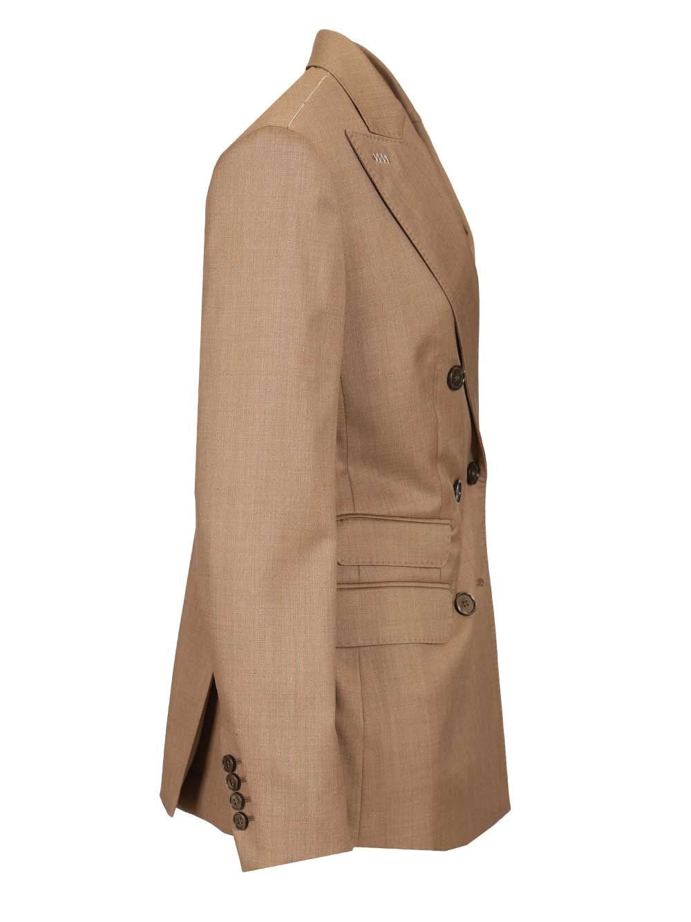 Max Mara Women Double-Breasted Wool Twill Blazer "Cupola"