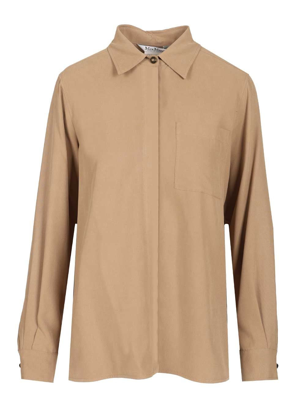 Max Mara Women Siamese Shirt In Washed Silk MAX MARA