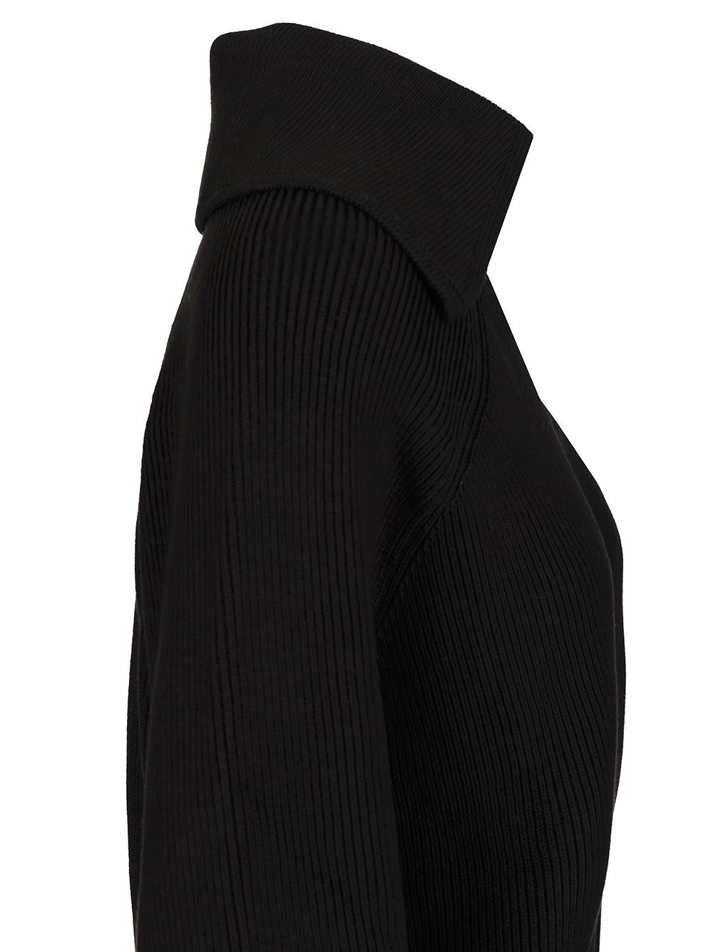 Bottega Veneta Women English Ribbed Cotton Sweater BOTTEGA VENETA