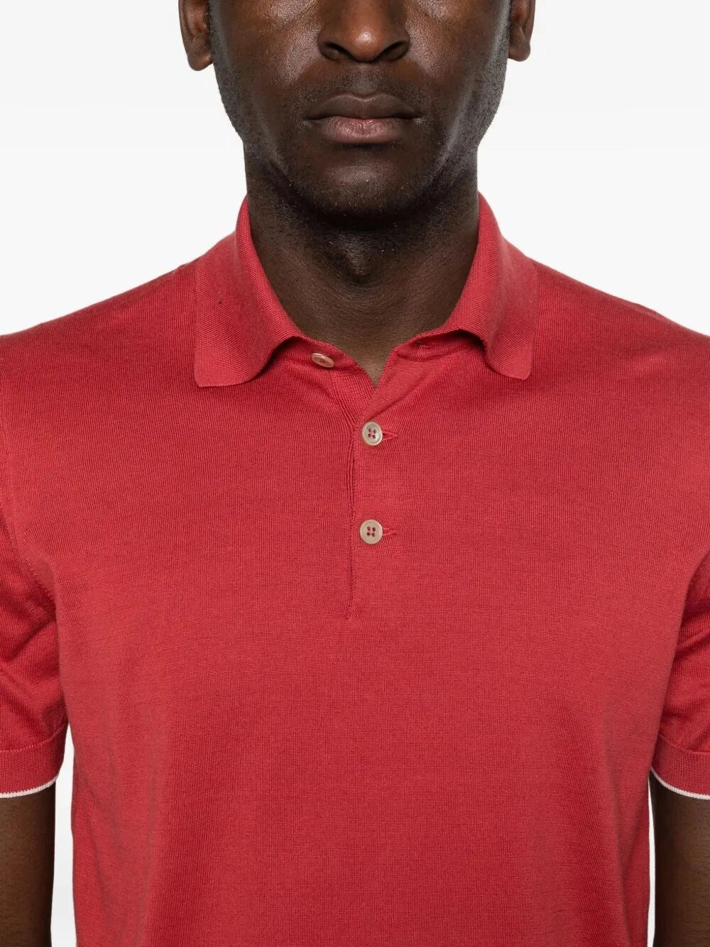 Brunello Cucinelli Men Lightweight Knit Polo BRUNELLO CUCINELLI