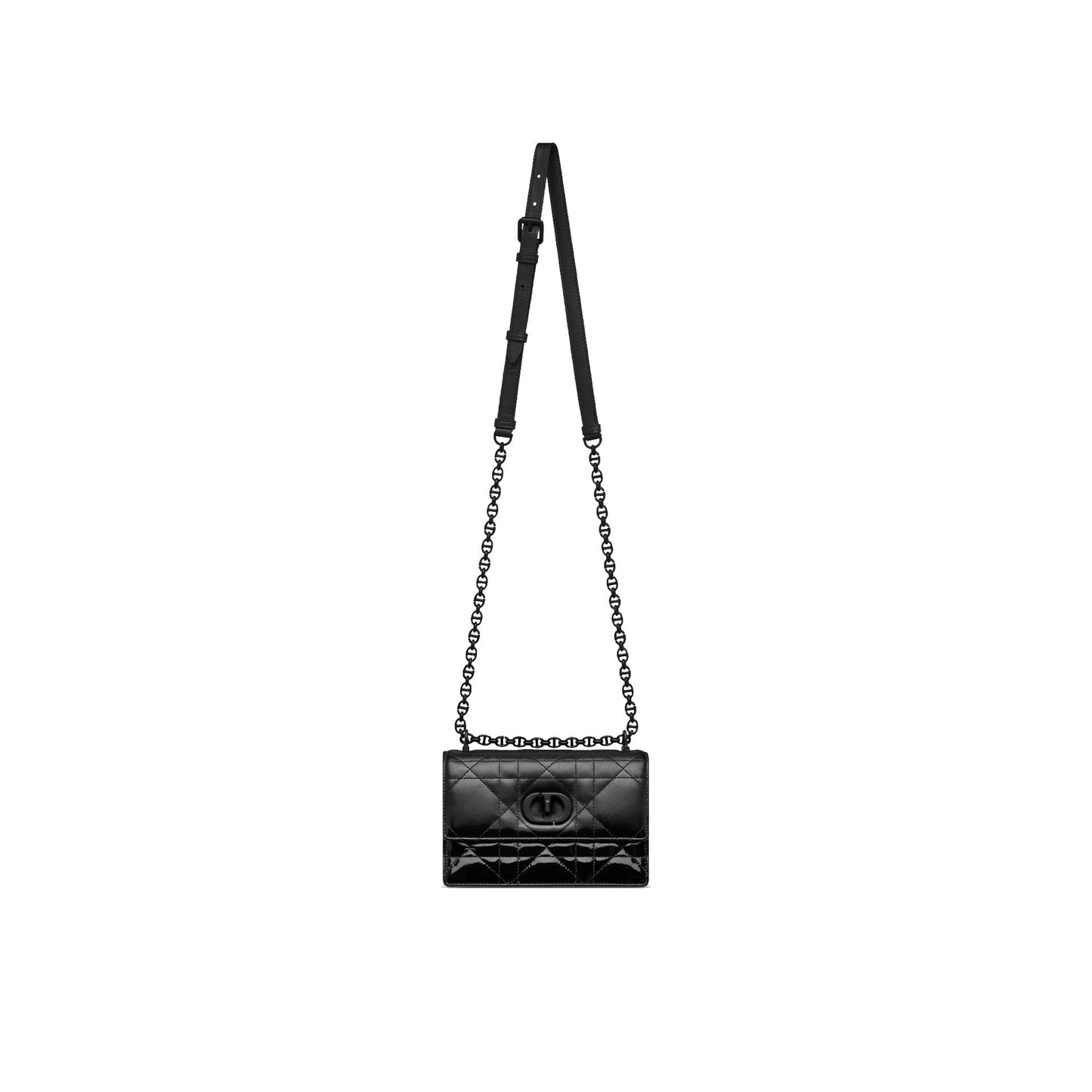 Dior Caro Patent And Matte Shoulder Bag Women CHRISTIAN DIOR