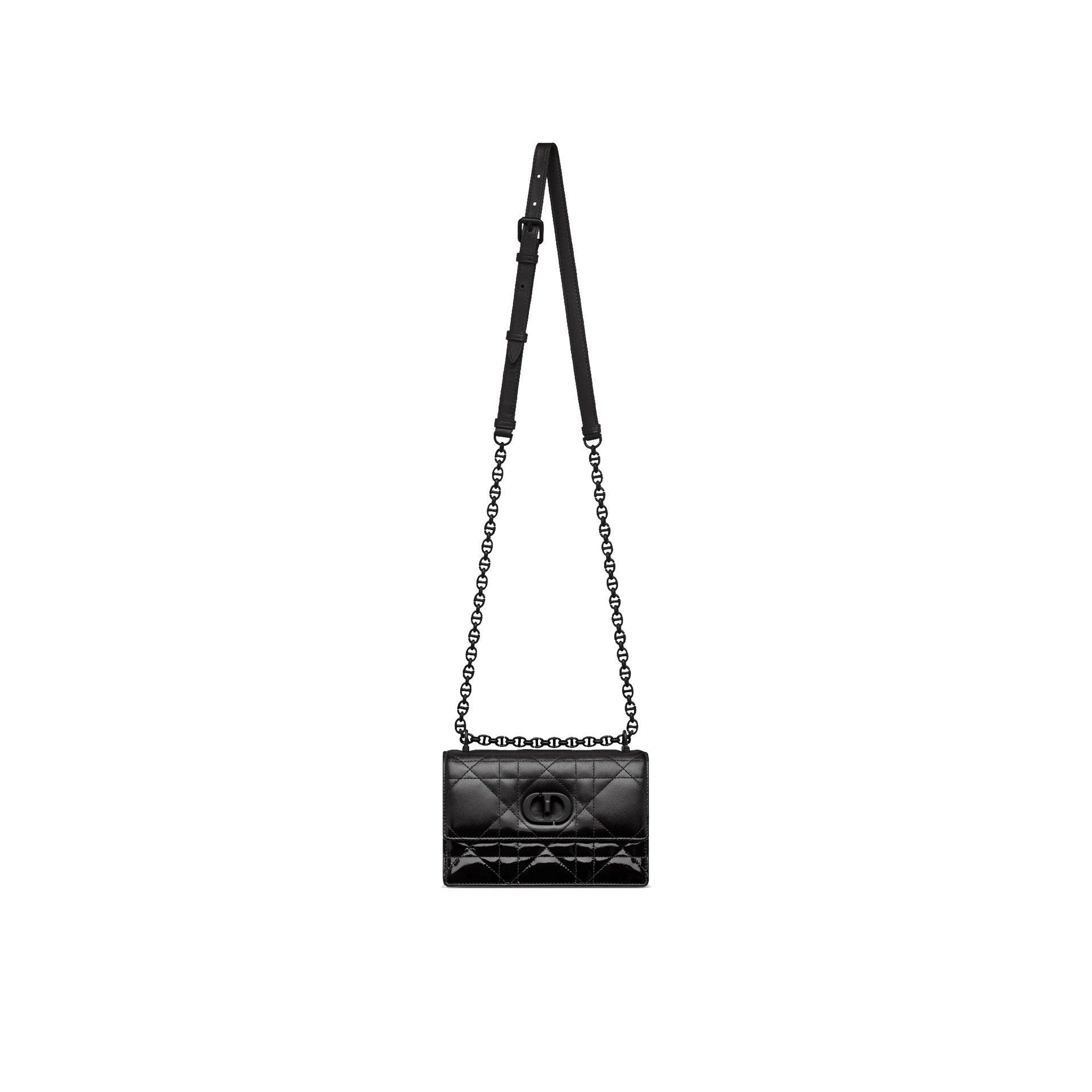 Dior Caro Patent And Matte Shoulder Bag Women CHRISTIAN DIOR