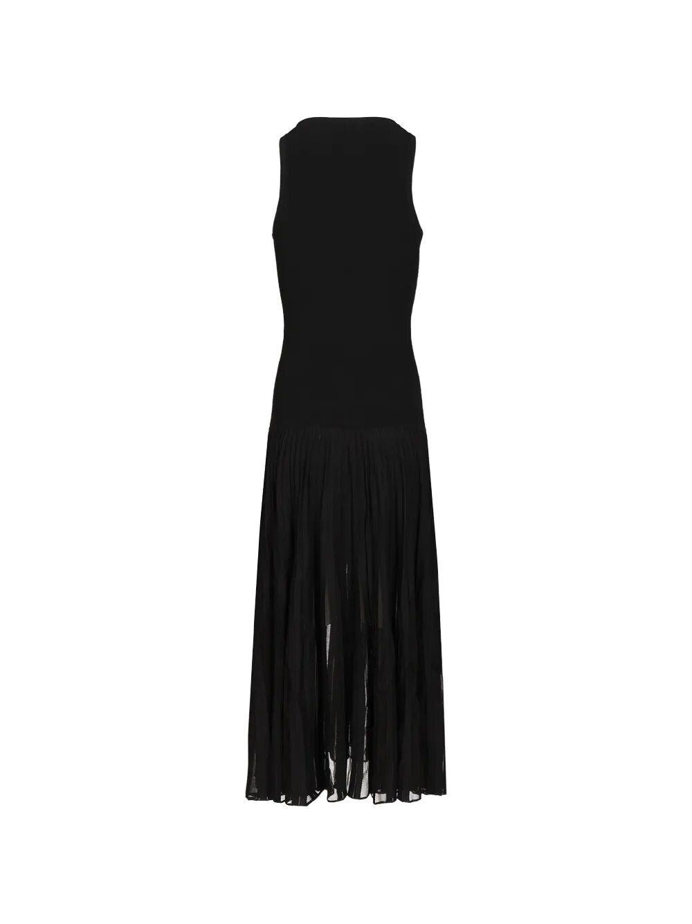 Alaïa Women Pleated Sheer Dress ALAIA