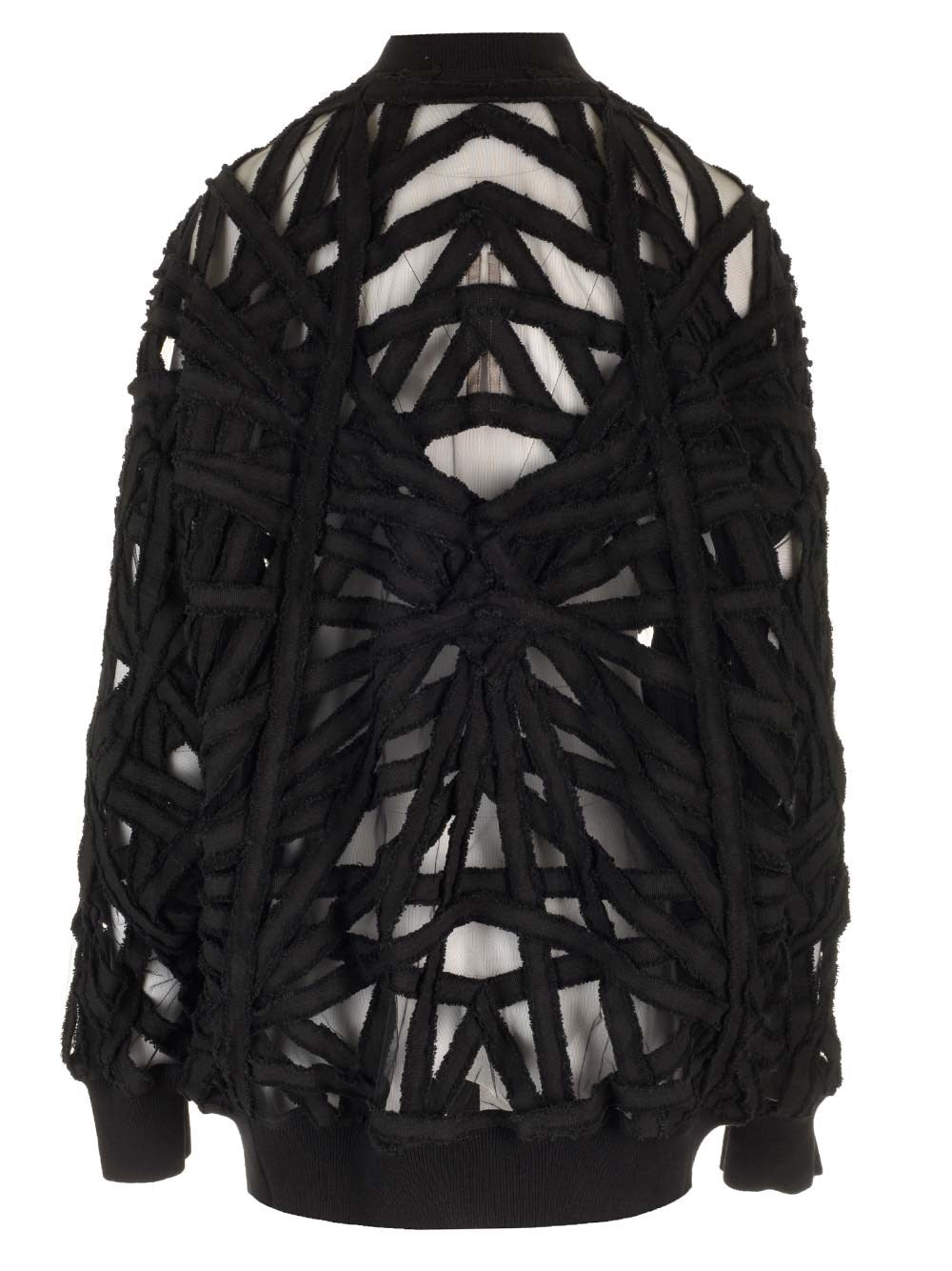 Rick Owens Women Cropped Jacket In Denim And Tulle RICK OWENS