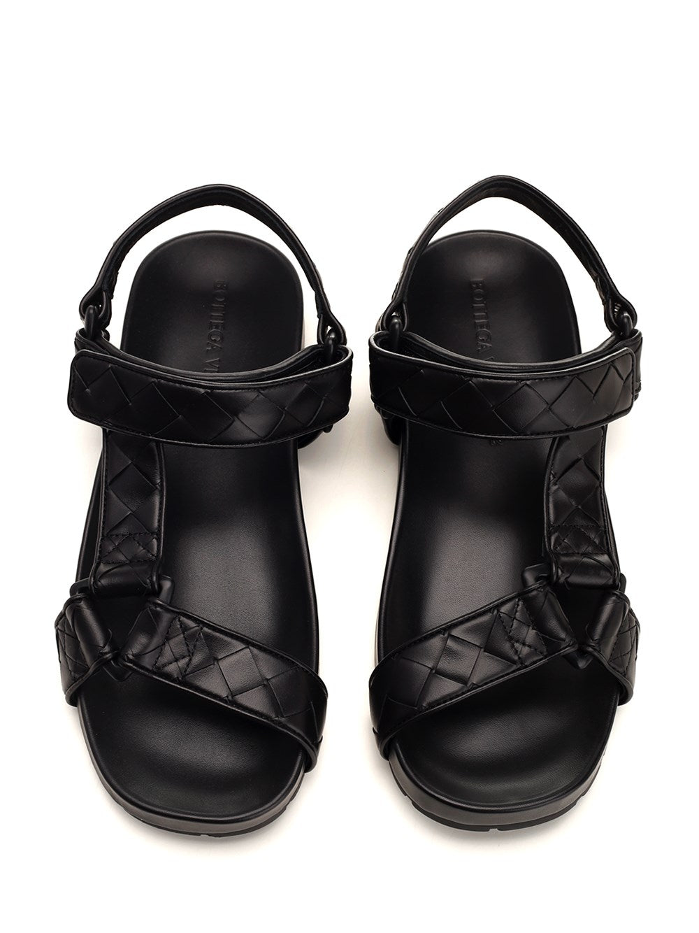 Bottega Veneta Men Black Leather Sandal BOTTEGA VENETA