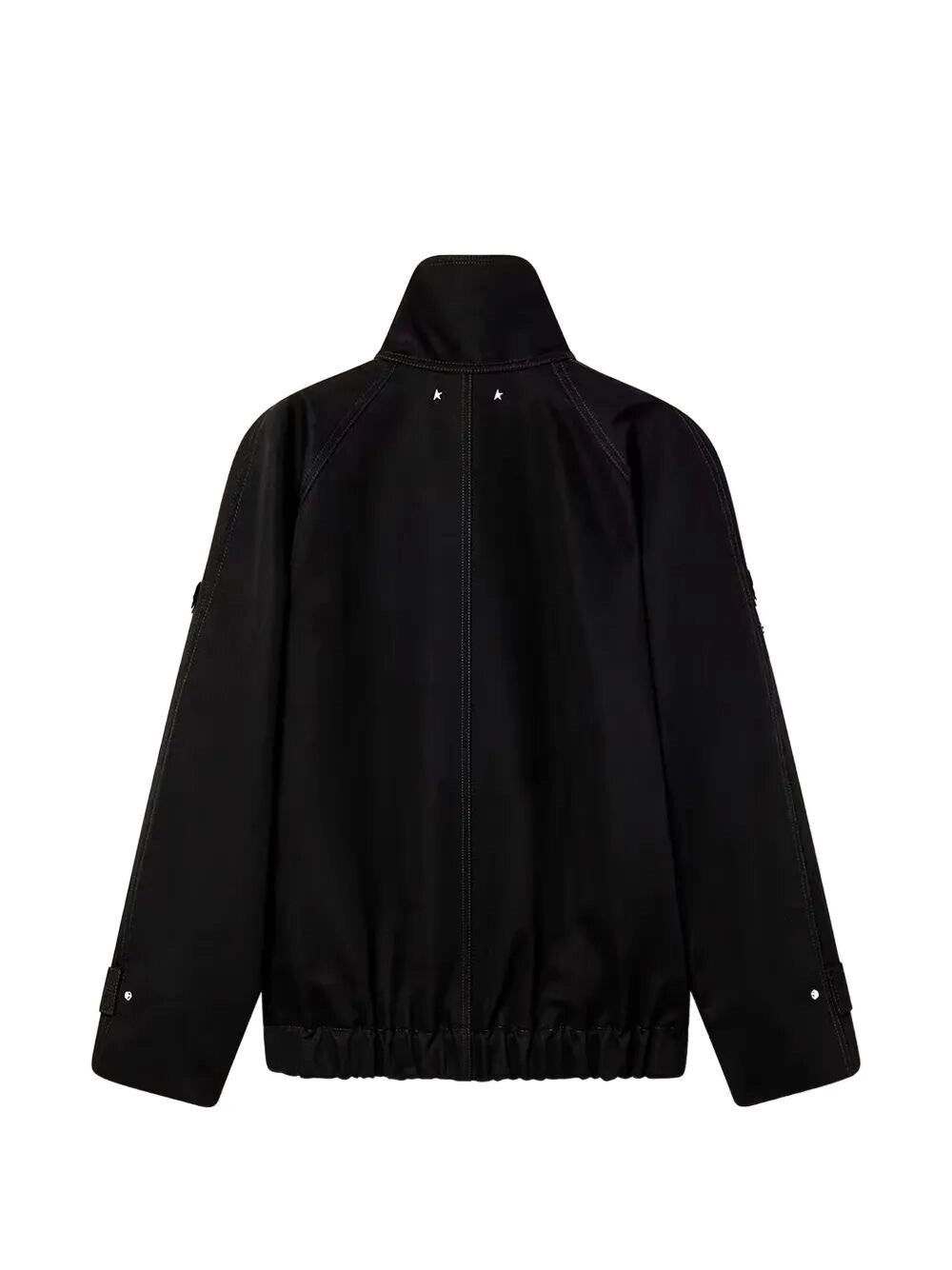 Golden Goose Women `Journey` Oversize Short Trench Coat With Embroidery