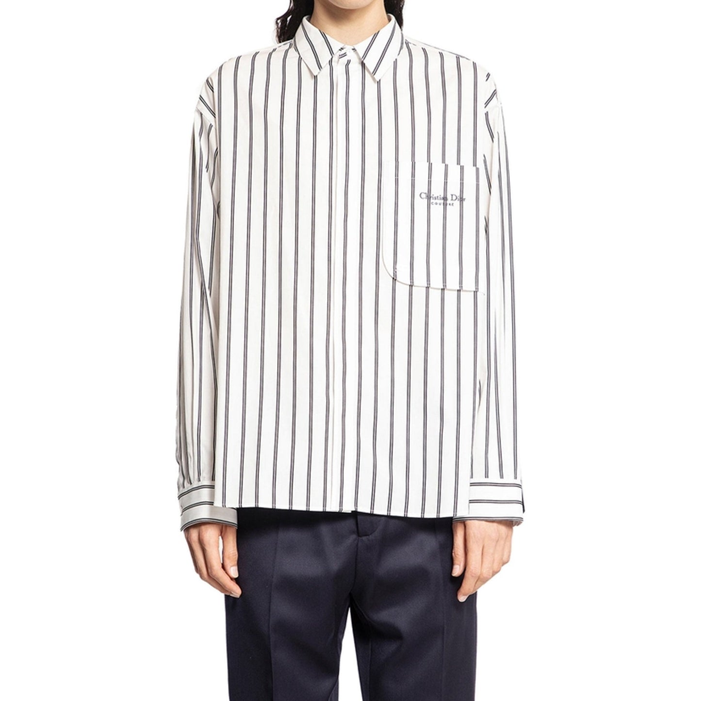 Dior Cotton Striped Shirt Men CHRISTIAN DIOR