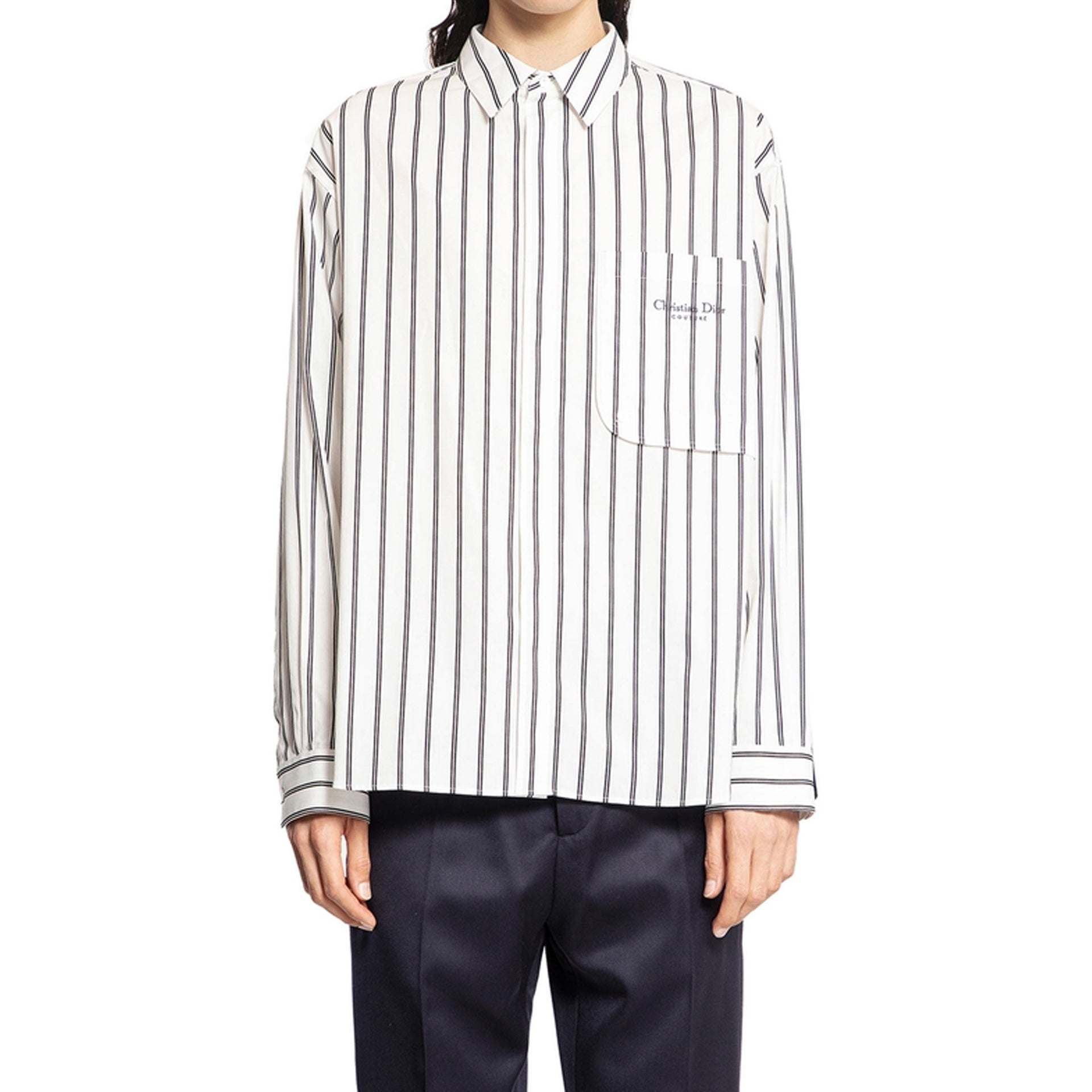 Dior Cotton Striped Shirt Men CHRISTIAN DIOR