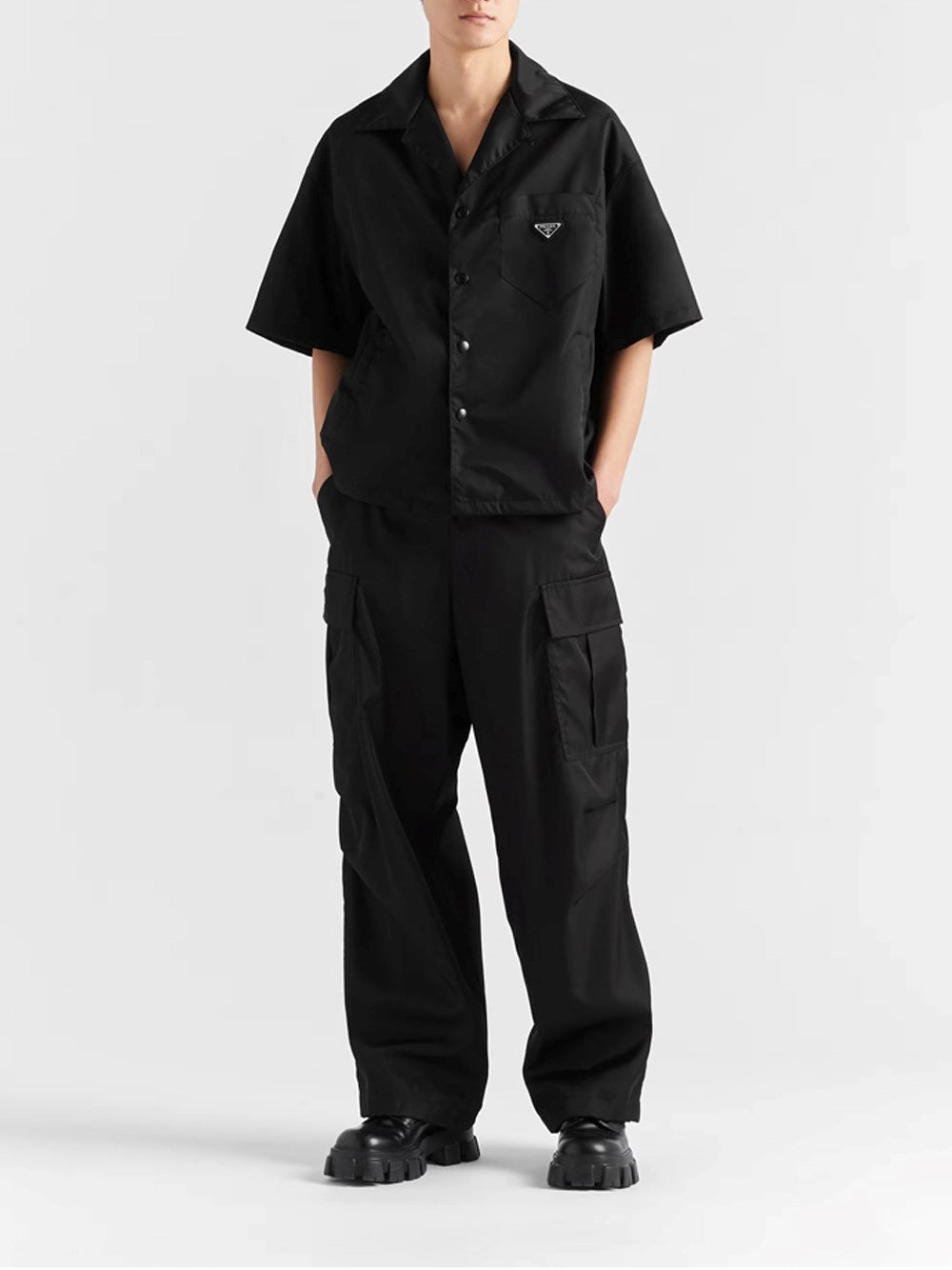 Prada Men Re-Nylon Short Sleeved Shirt PRADA
