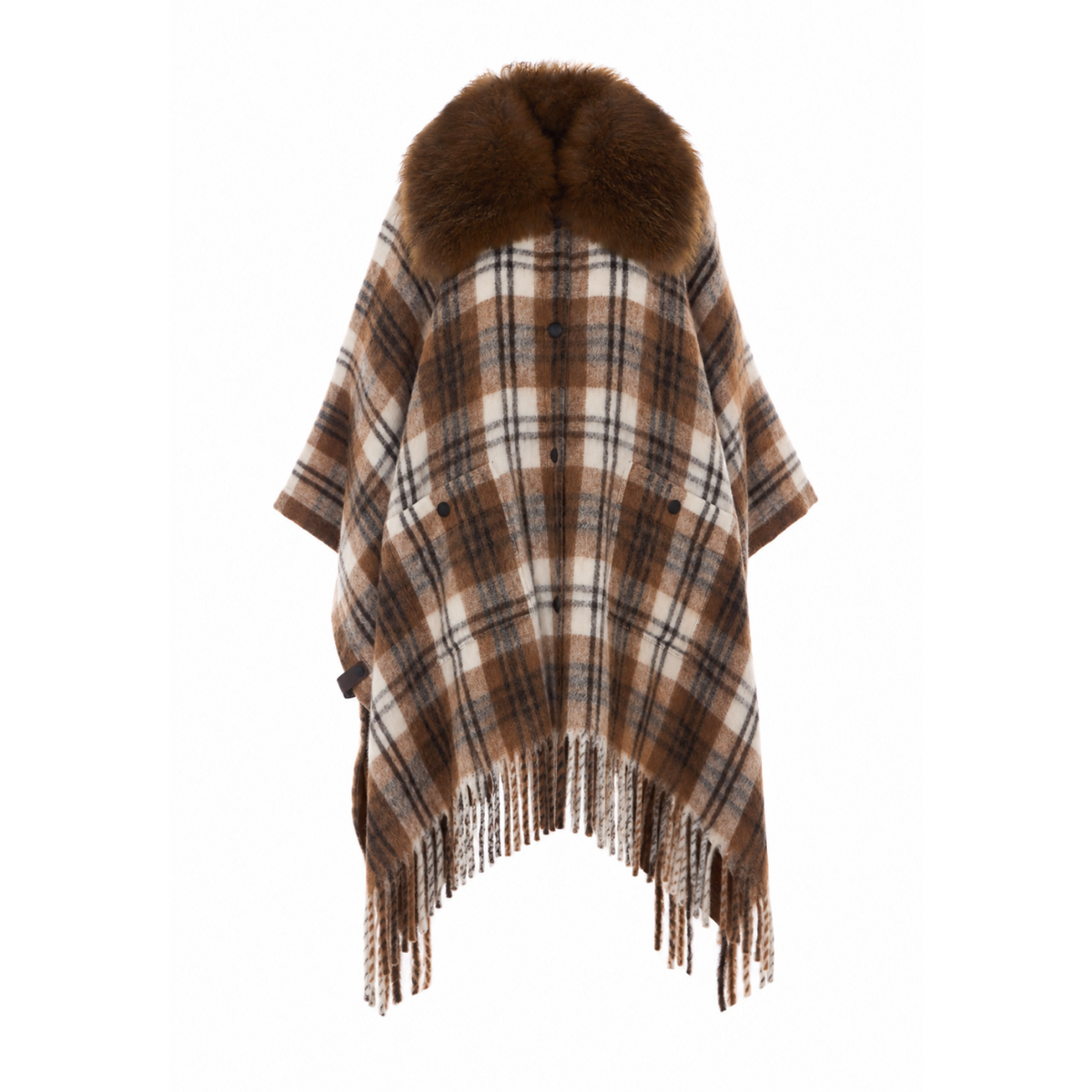Moncler Grenoble Women Check Cape MONCLER GRENOBLE