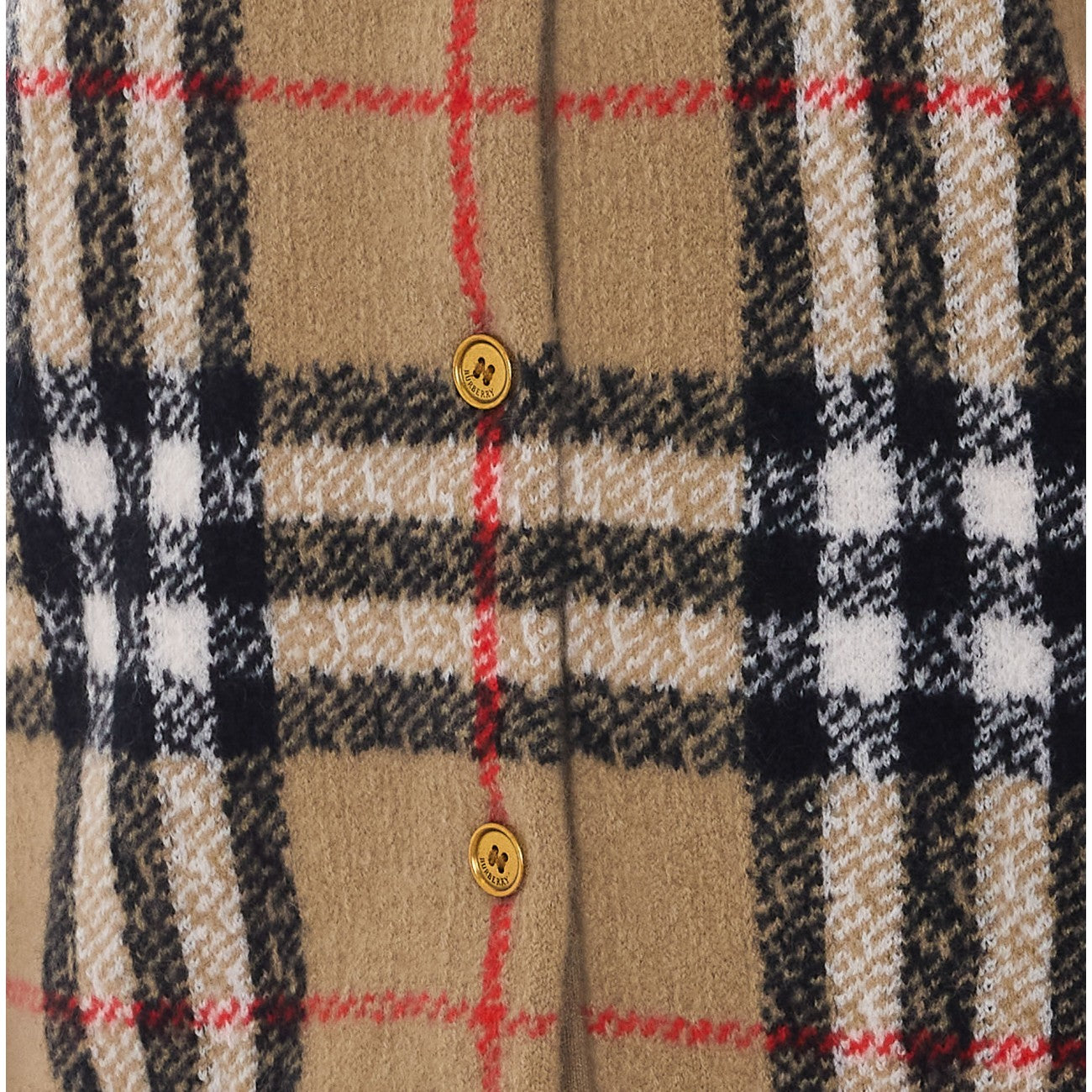 Burberry Women Check Cashmere Cardigan BURBERRY