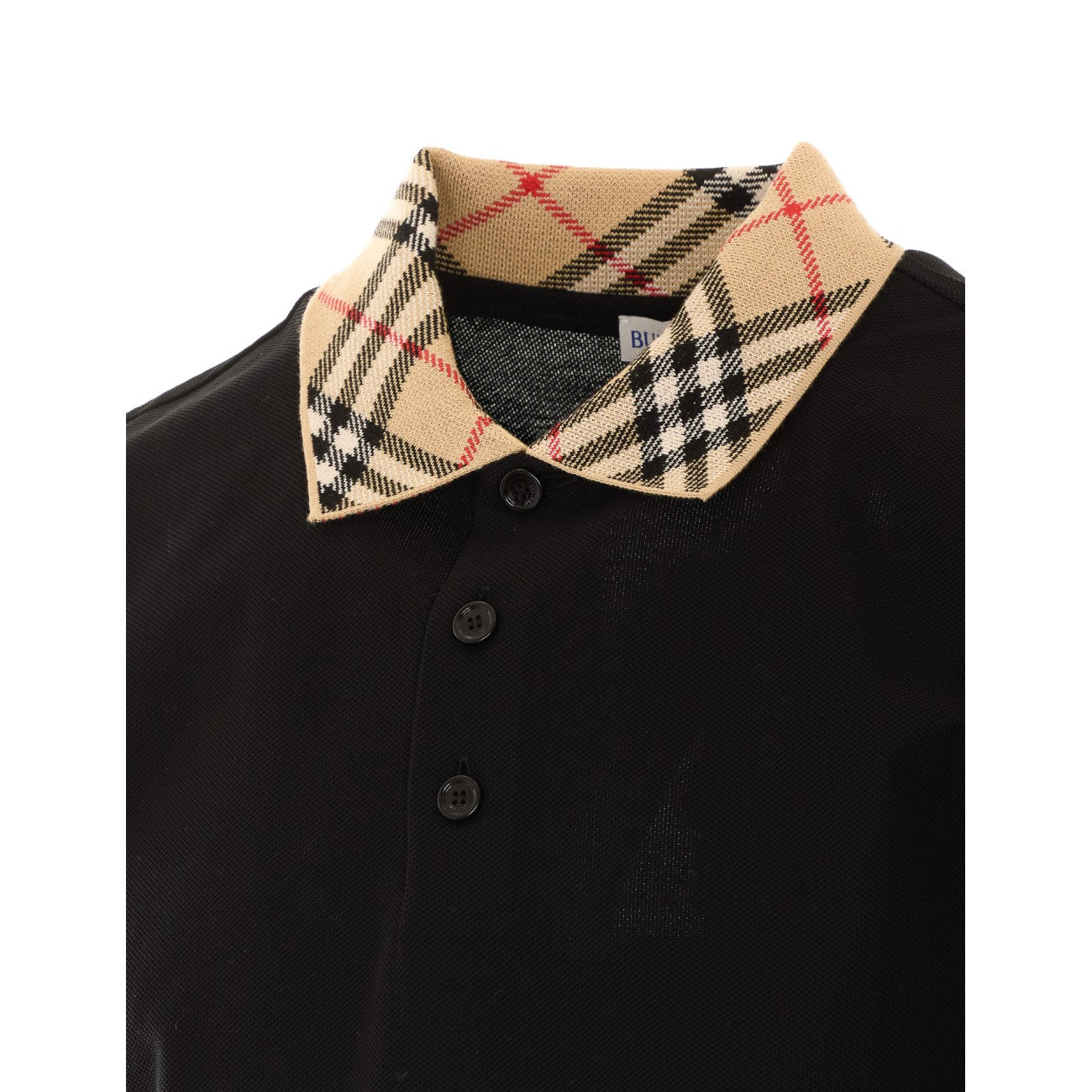 Burberry Men Check Collar Polo BURBERRY