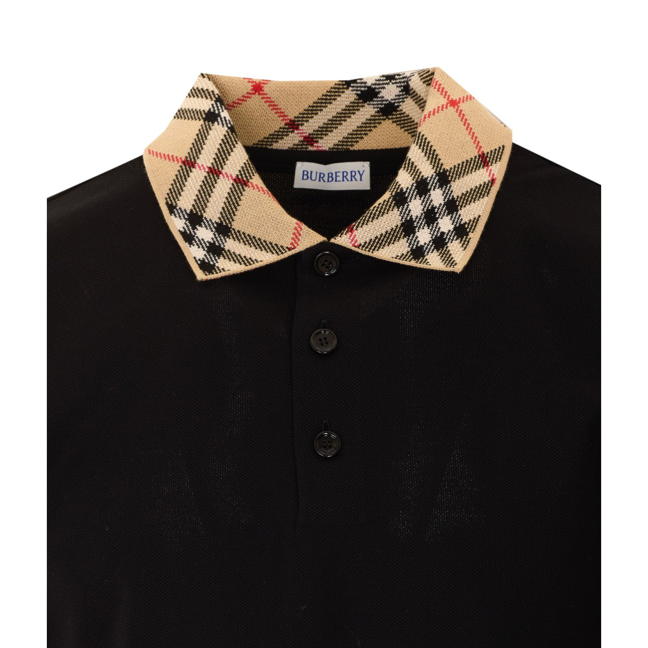 Burberry Men Check Collar Polo BURBERRY