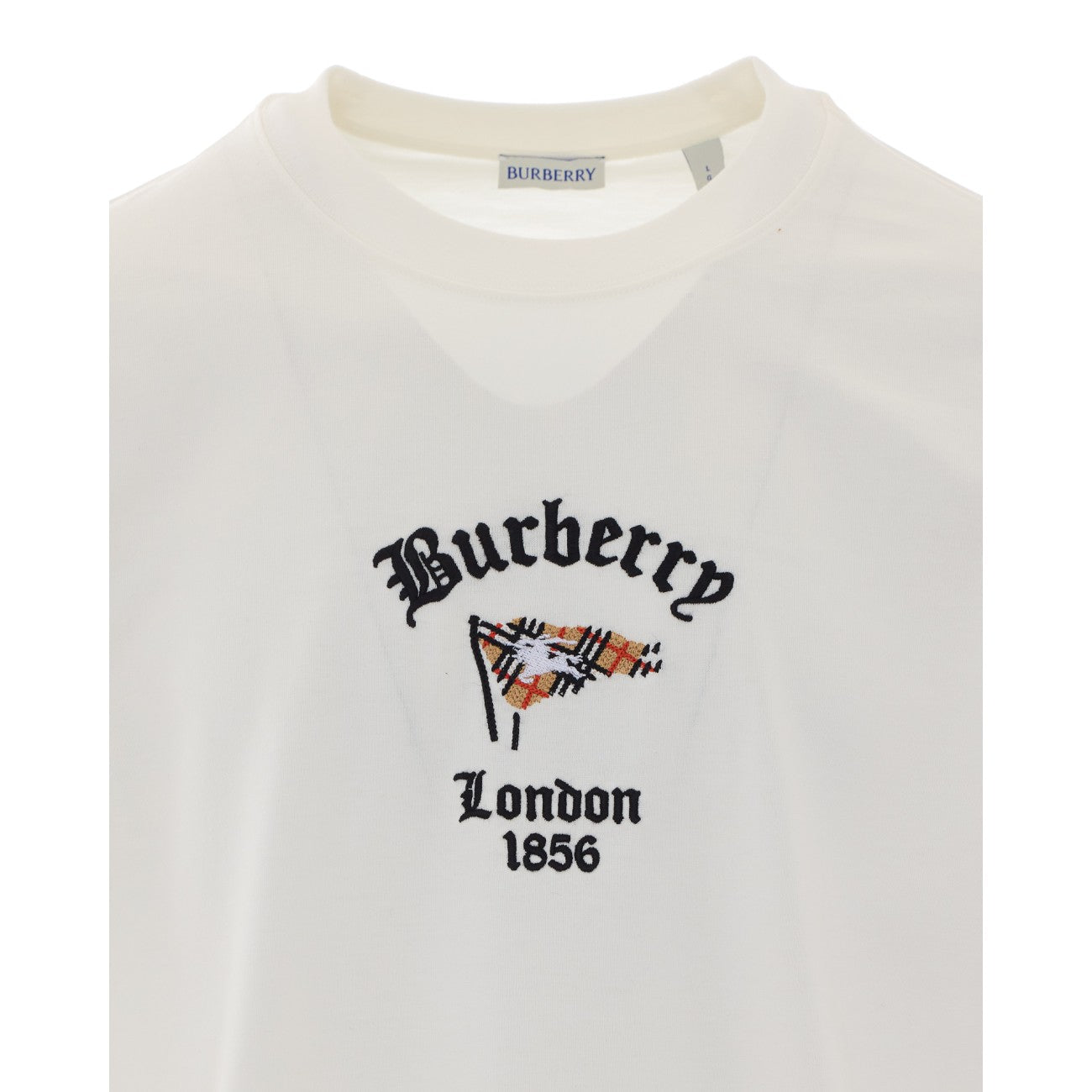 Burberry Men Check Flag T-Shirt BURBERRY