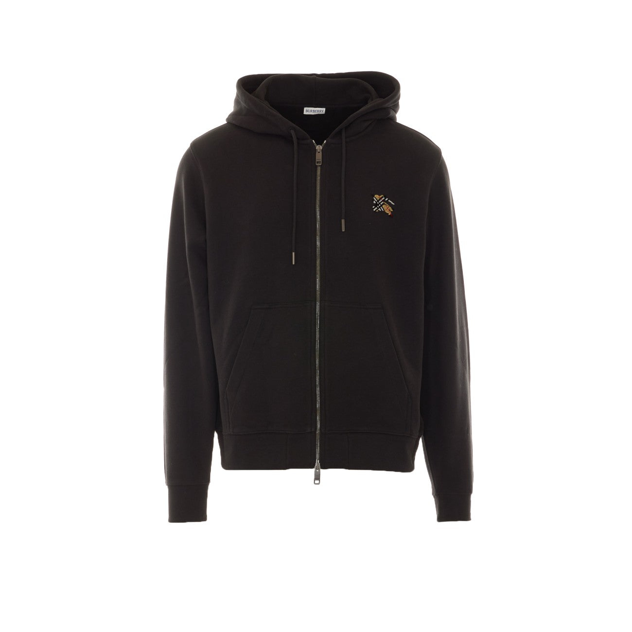 Burberry Men Check Knight Stamp Hoodie