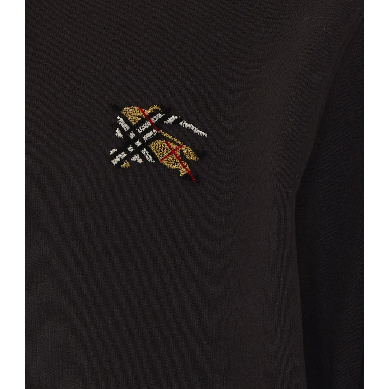 Burberry Men Check Knight Stamp Hoodie