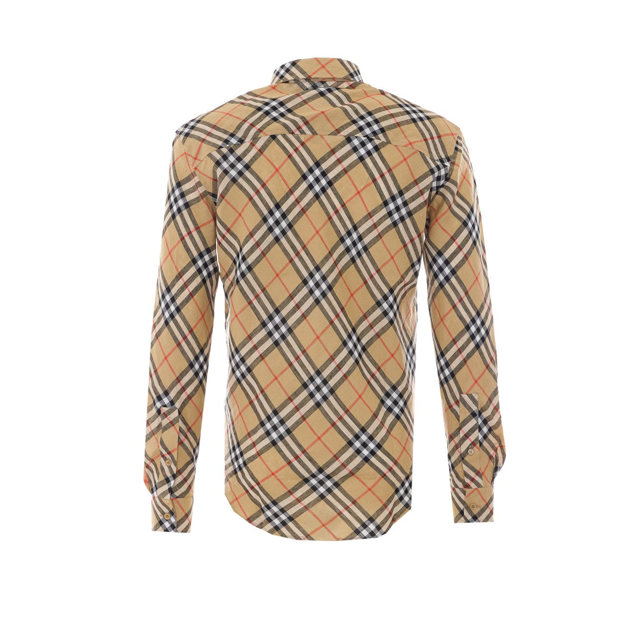 Burberry Men Check Linen Shirt BURBERRY