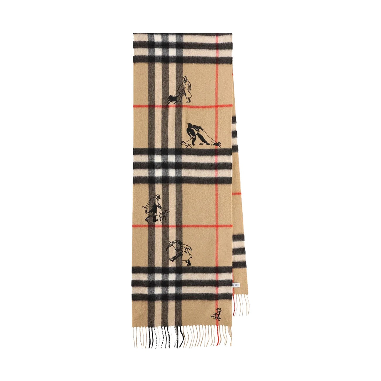 Burberry Women Check Mates Cashmere Scarf BURBERRY