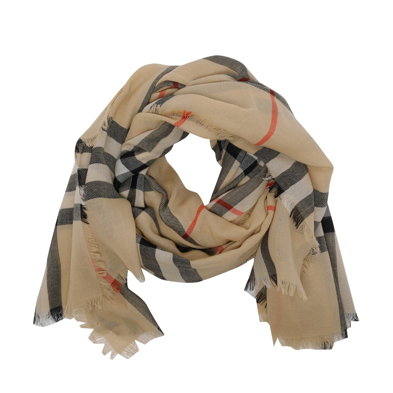 Burberry Women Check Motif Scarf BURBERRY