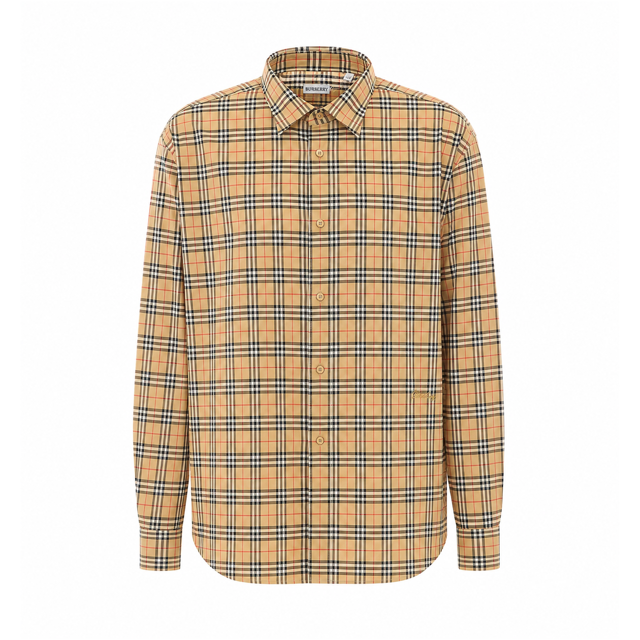 Burberry Men Check Motif Shirt BURBERRY