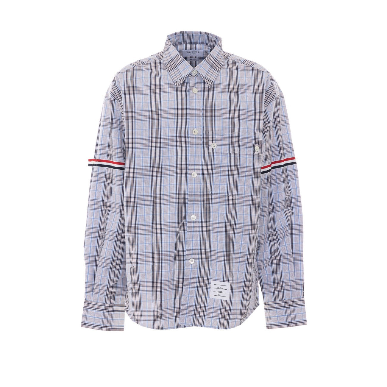 Thom Browne Men Check Oversize Shirt THOM BROWNE