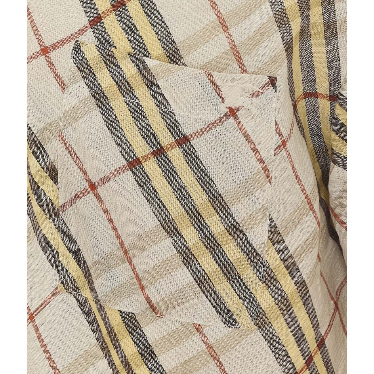 Burberry Men Check Short Sleeves Shirt BURBERRY