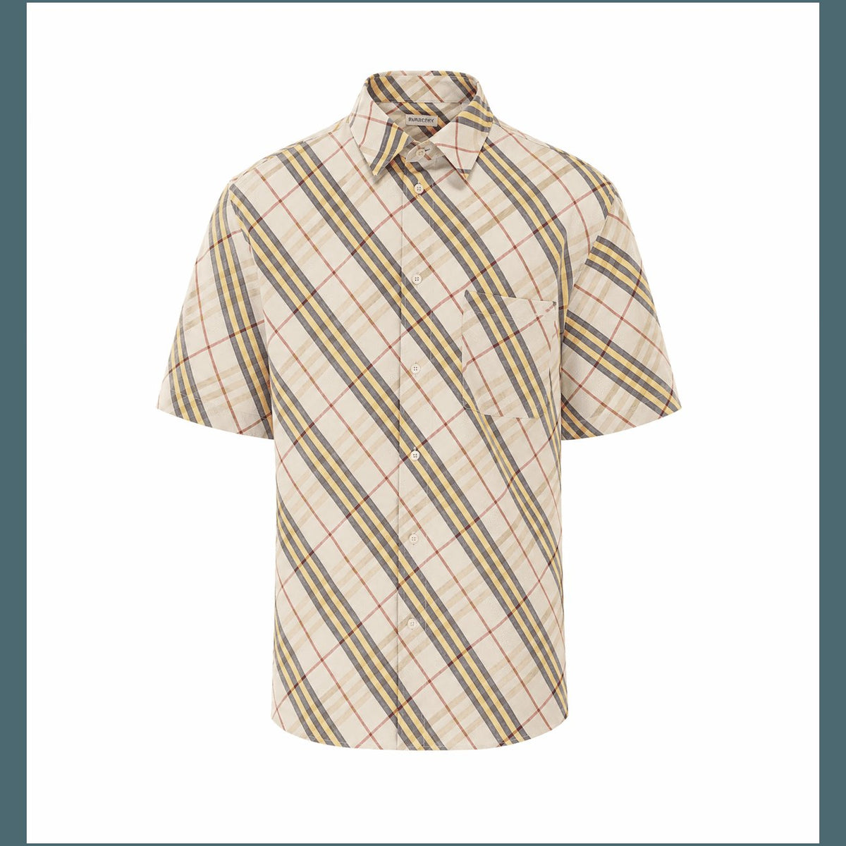 Burberry Men Check Short Sleeves Shirt BURBERRY