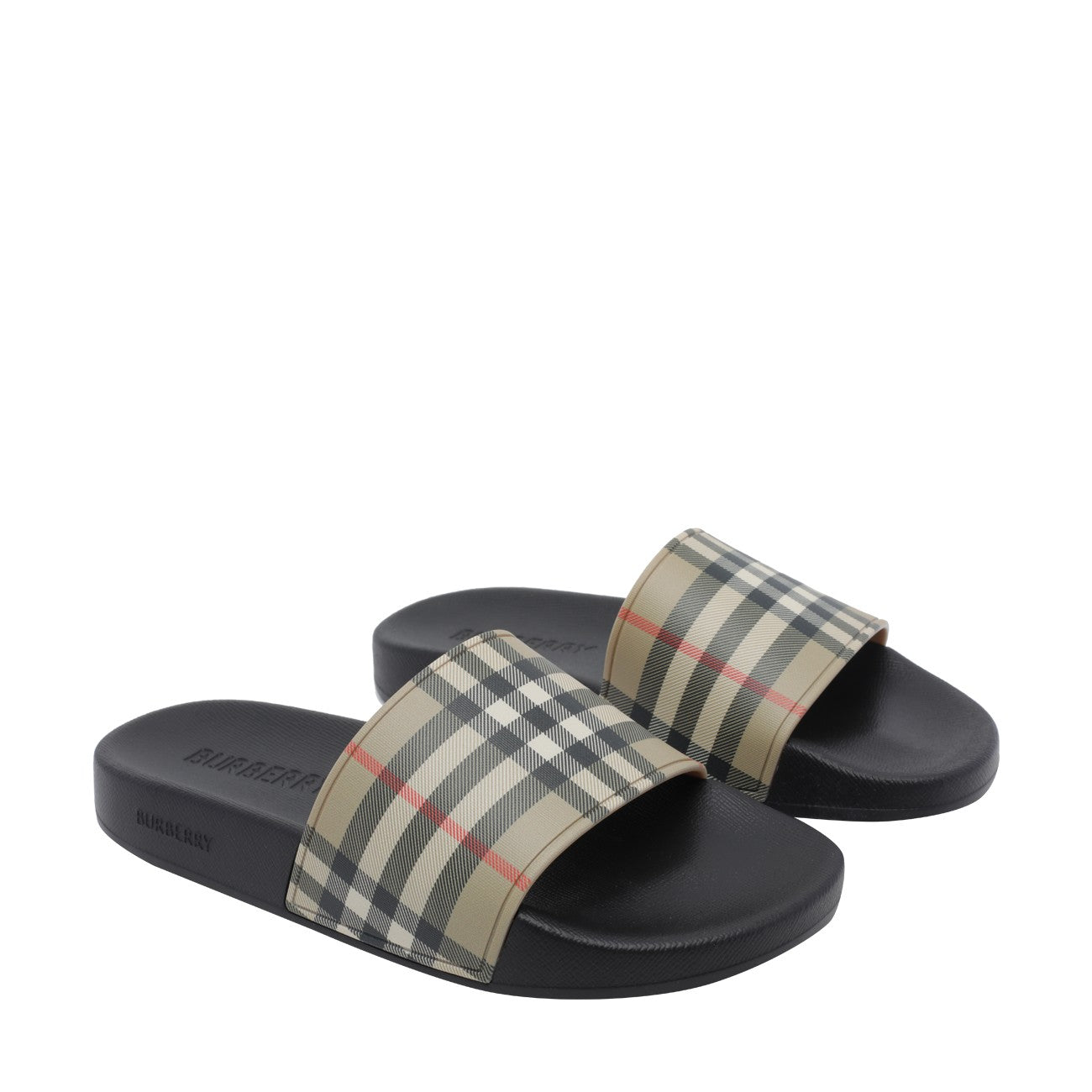 Burberry Women Check Sliders BURBERRY