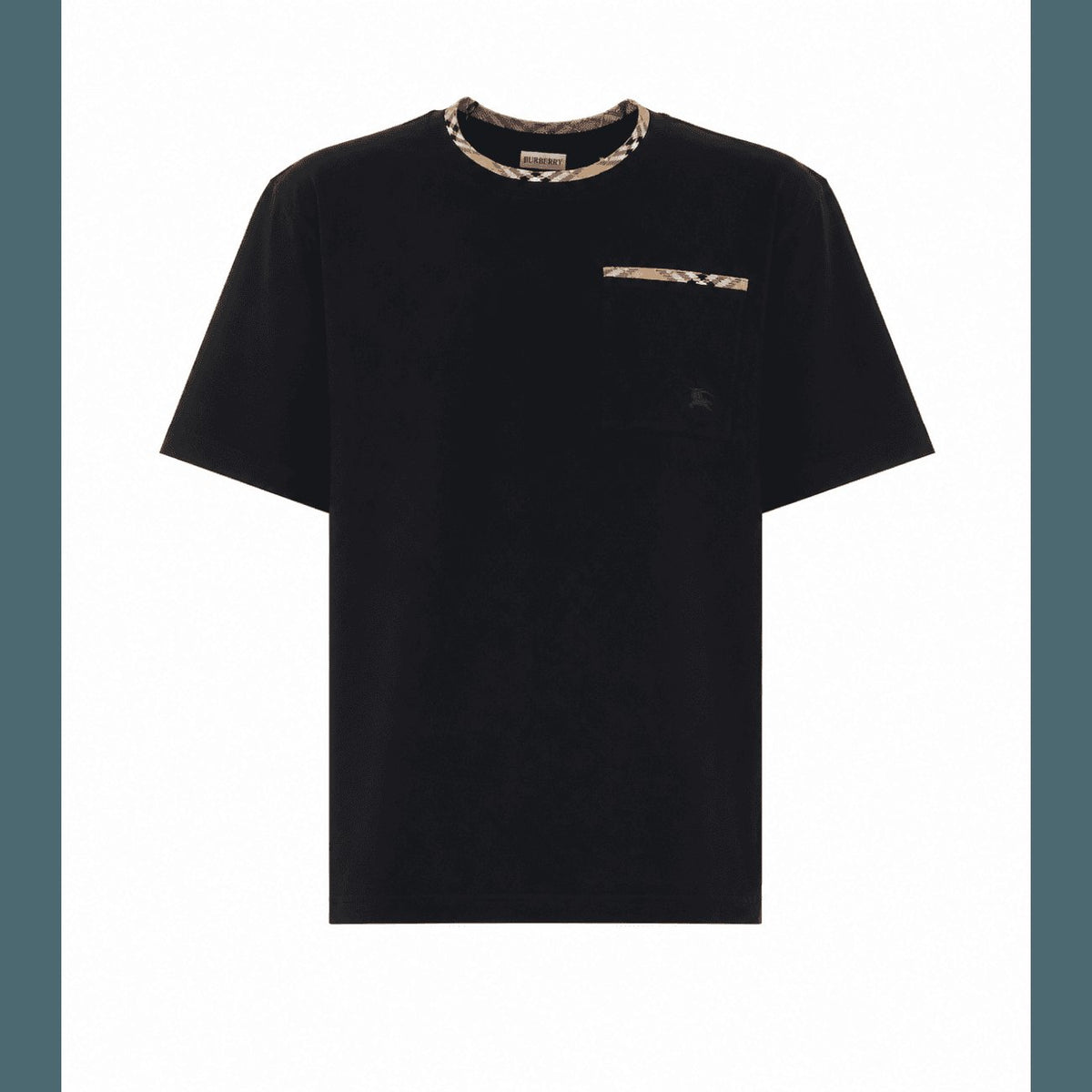 Burberry Men Check Trim T-Shirt BURBERRY