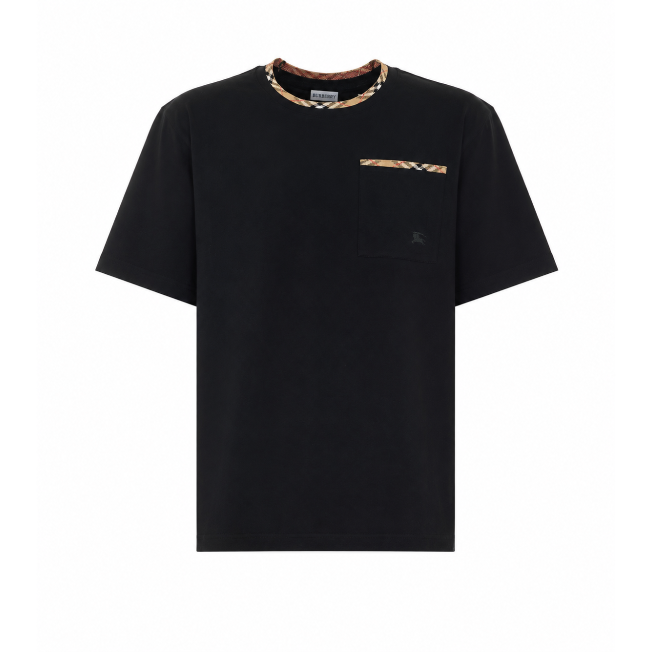 Burberry Men Check Trim T-Shirt BURBERRY