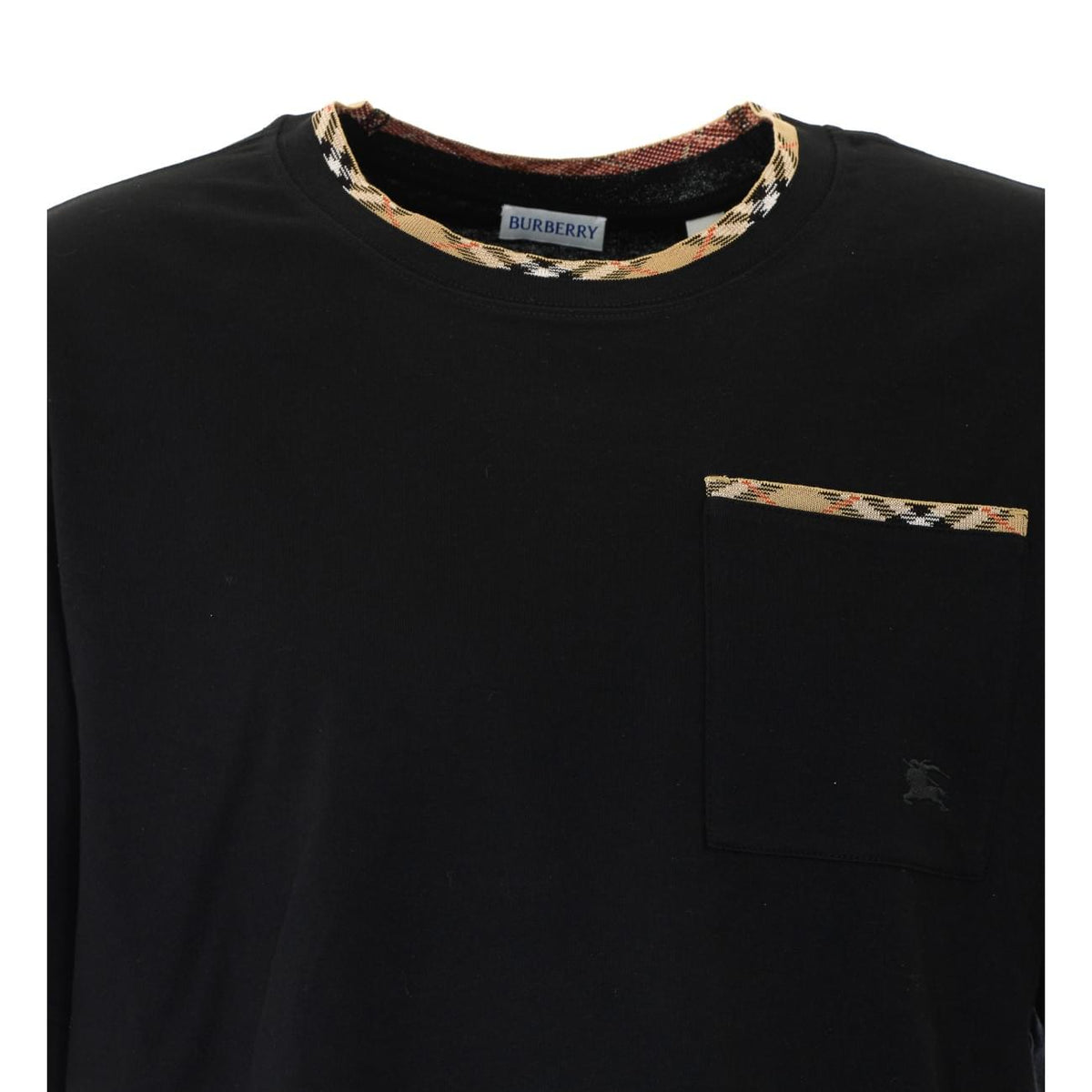 Burberry Men Check Trim T-Shirt BURBERRY